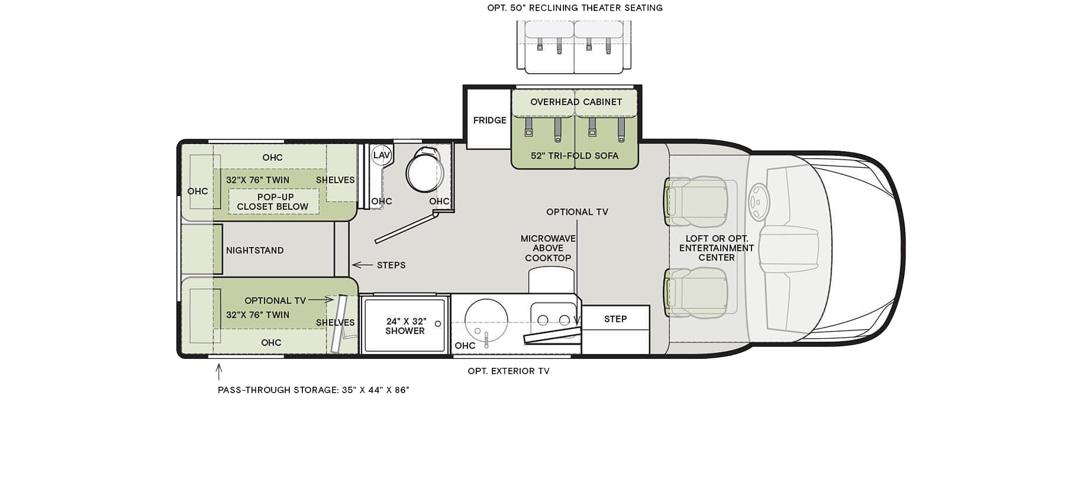 Wayfarer Floor Plan 25 LW