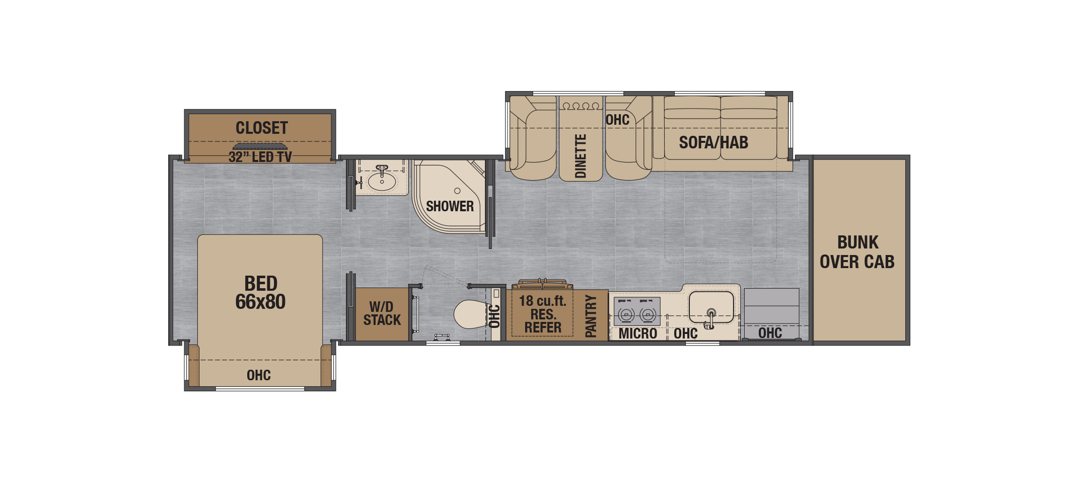 Classic 38CSB Floor Plan