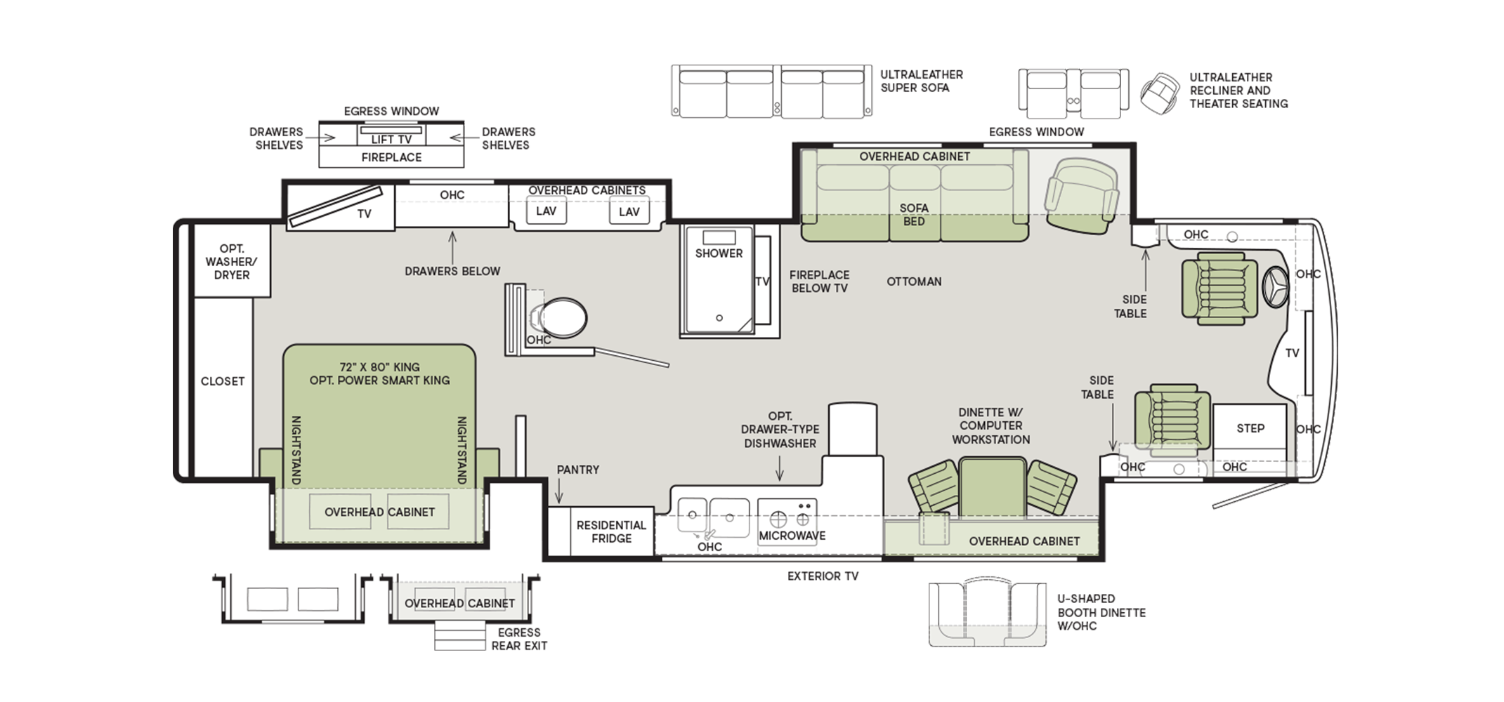 Allegro Bus 37 AP Floor Plan