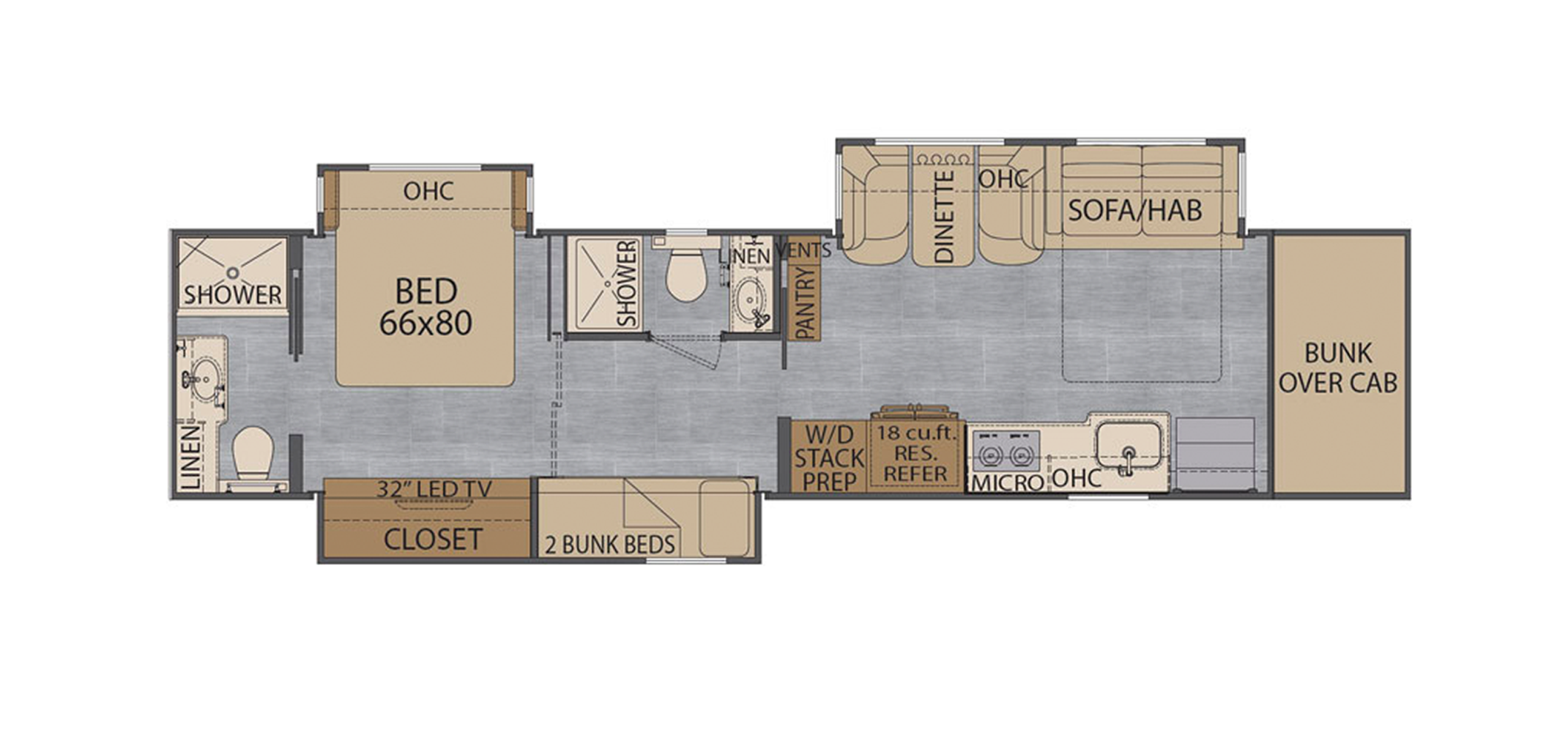 Classic 45CBF Floor Plan