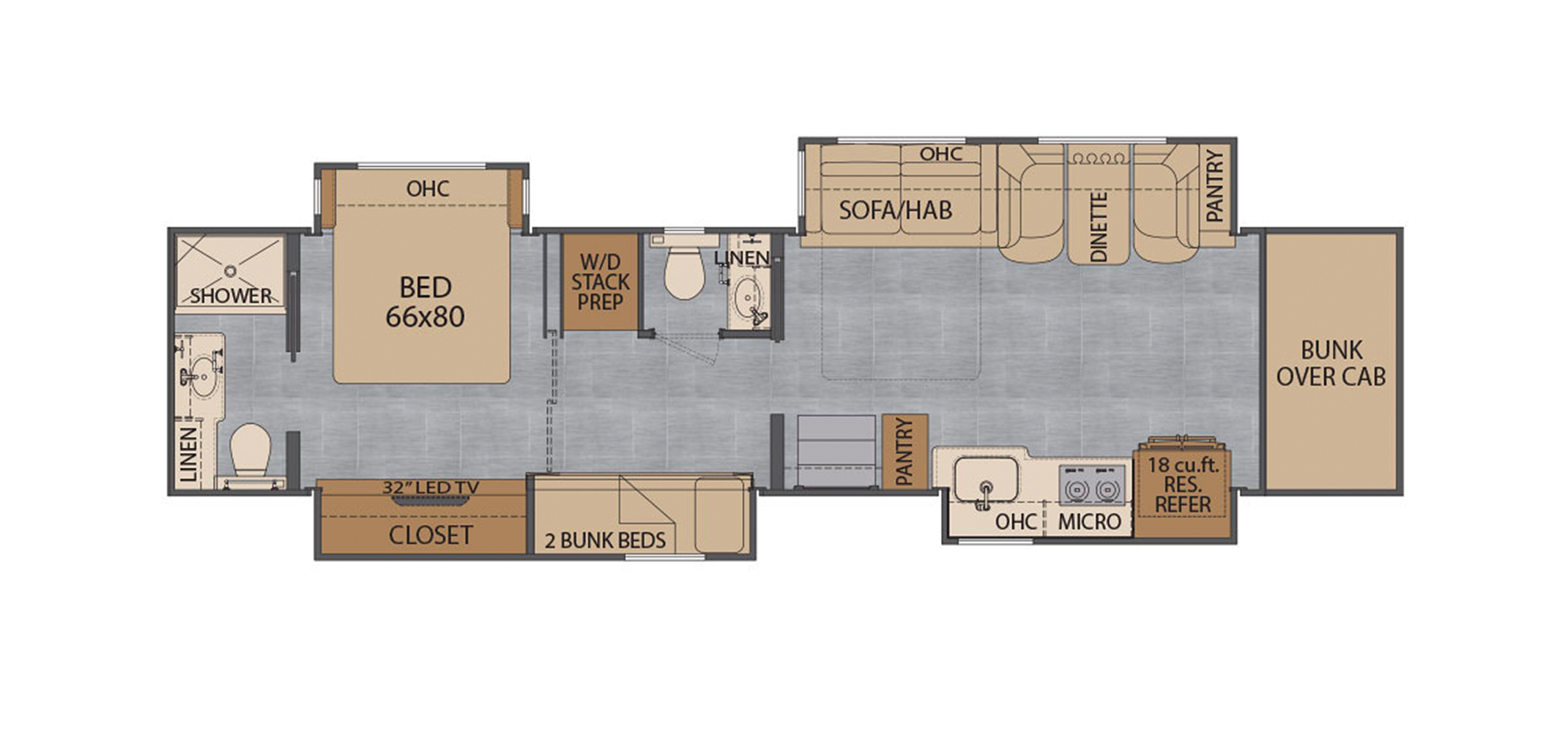 Classic 45CBQ Floor Plan