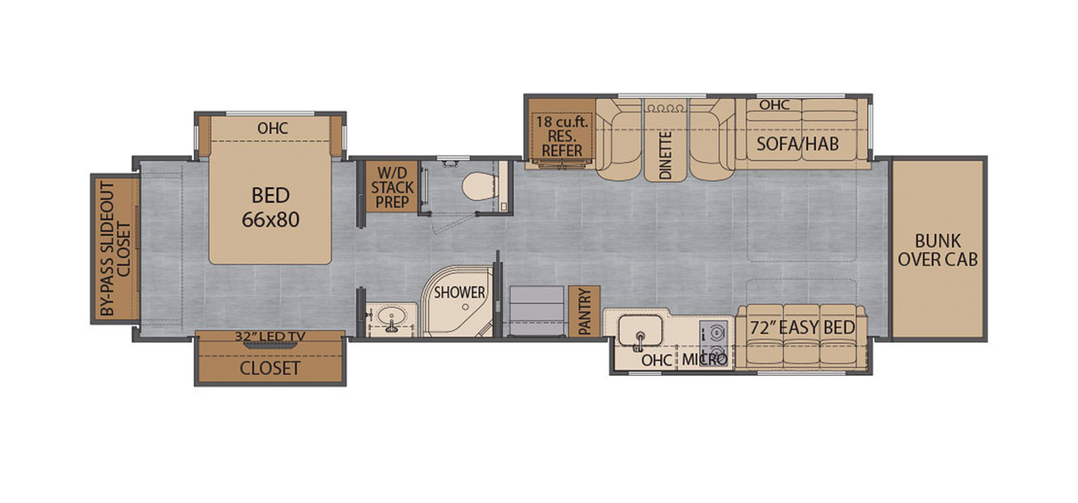 Classic 45CRS Floor Plan