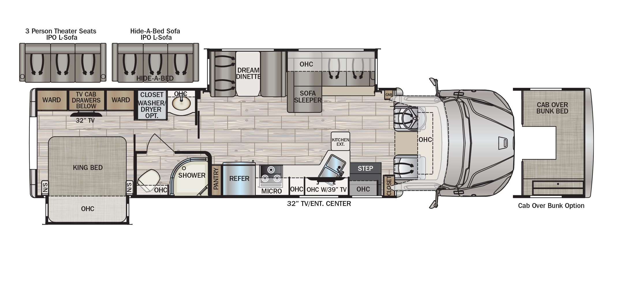 DX3 34KD Floor Plan