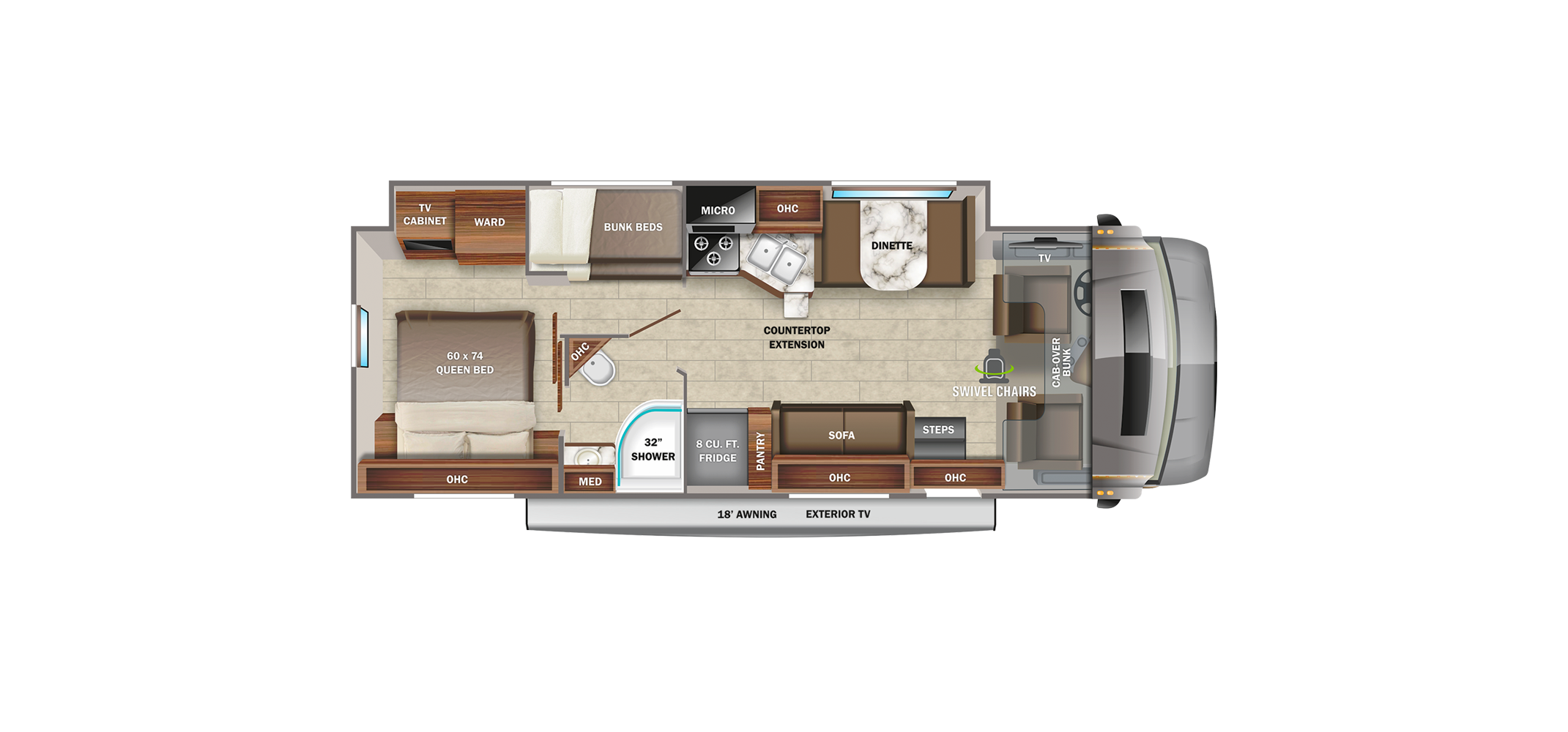 Greyhawk Prestige 31FP Floor Plan