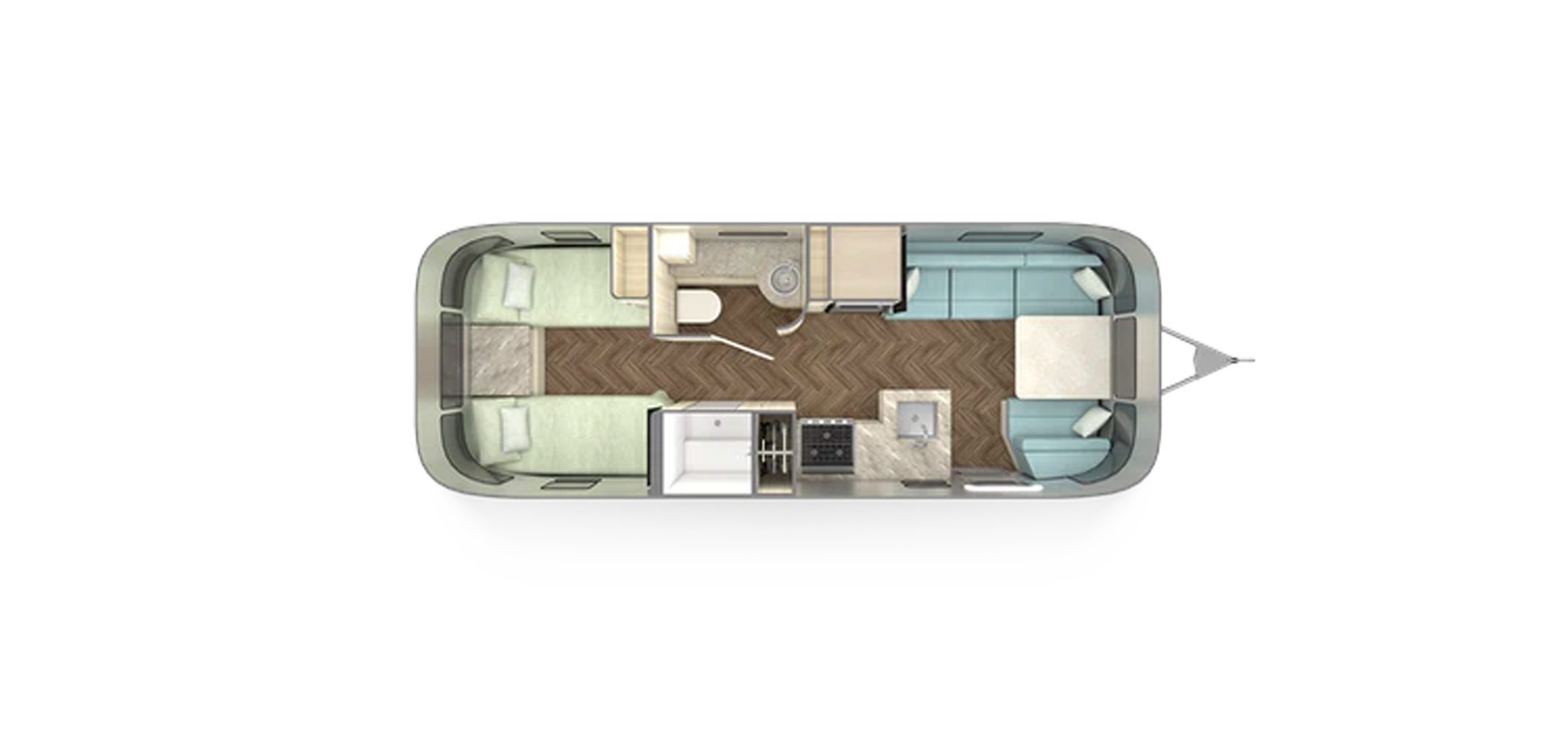 International 25RB Twin Floor Plan