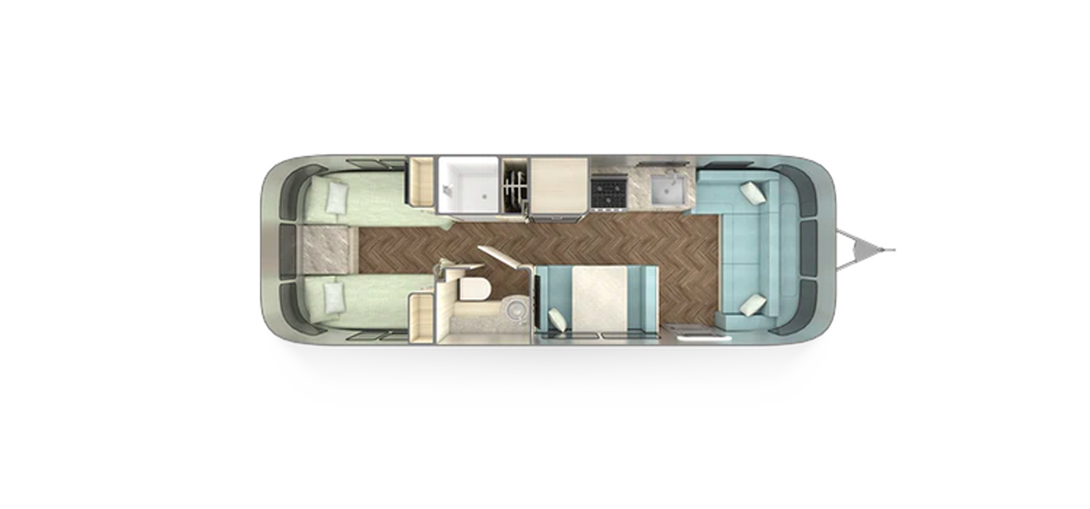 International 28RB Twin Floor Plan