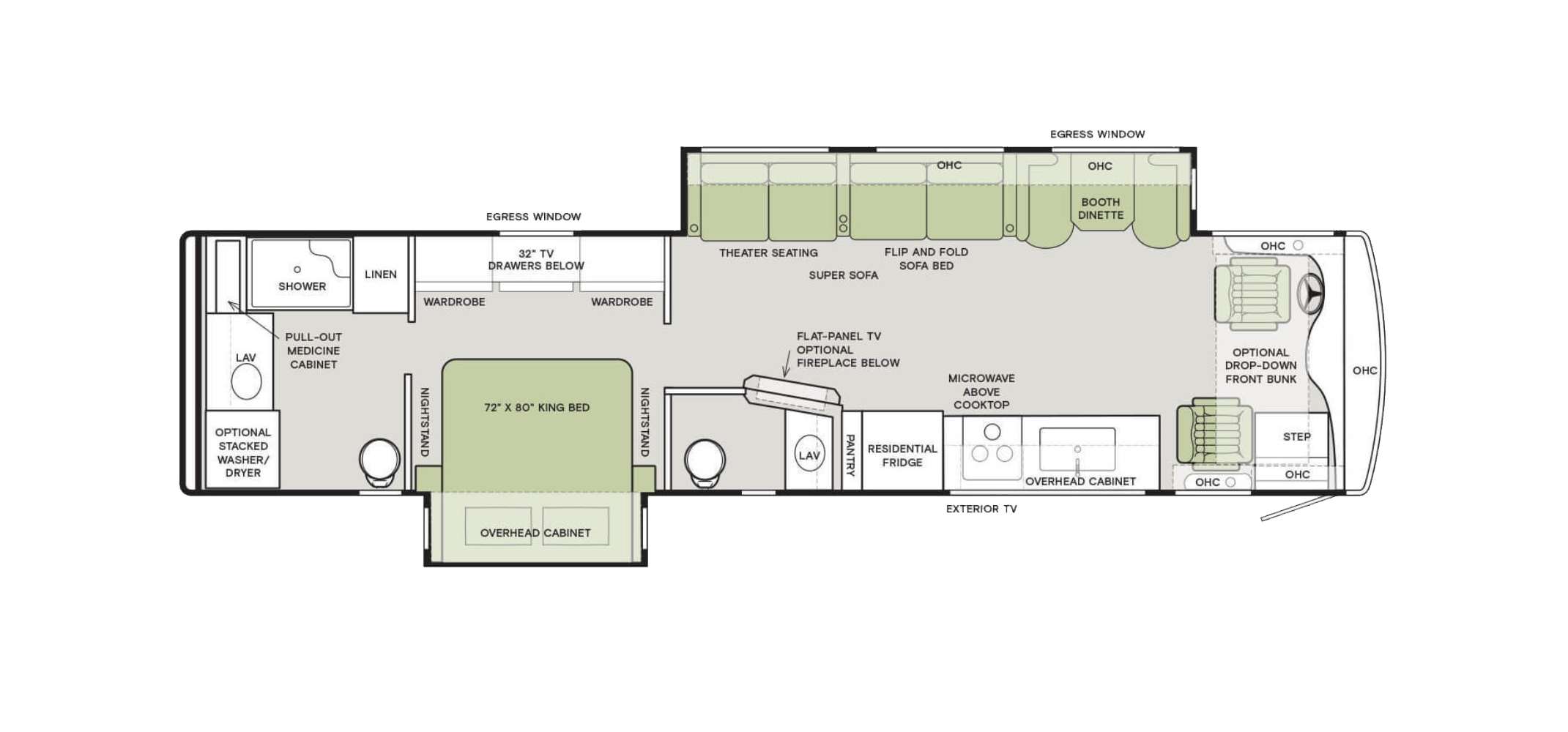 Allegro RED 340 Floor Plan 38 LL