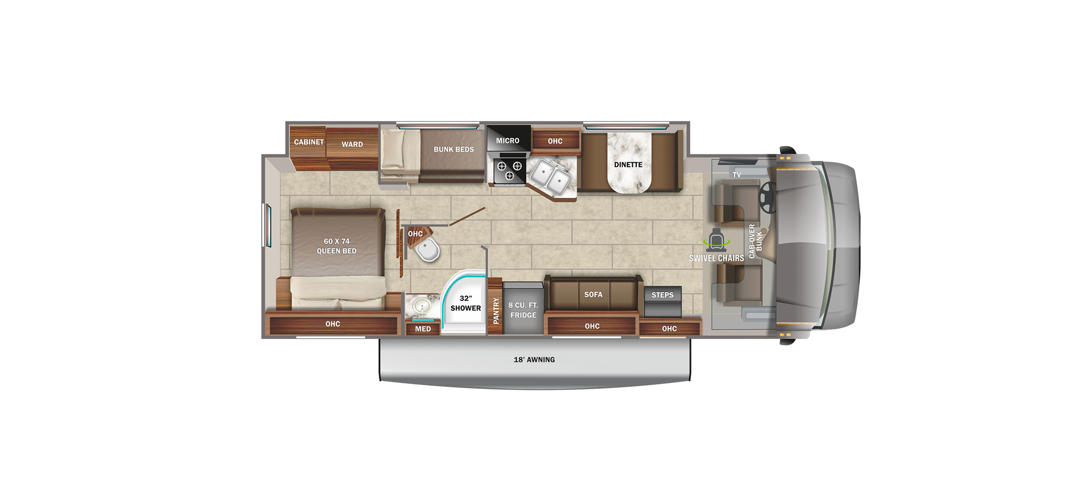 Redhawk 31F Floor Plan