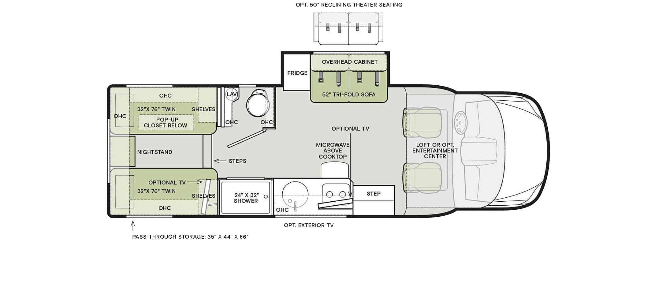 Wayfarer Floor Plan 25 LW