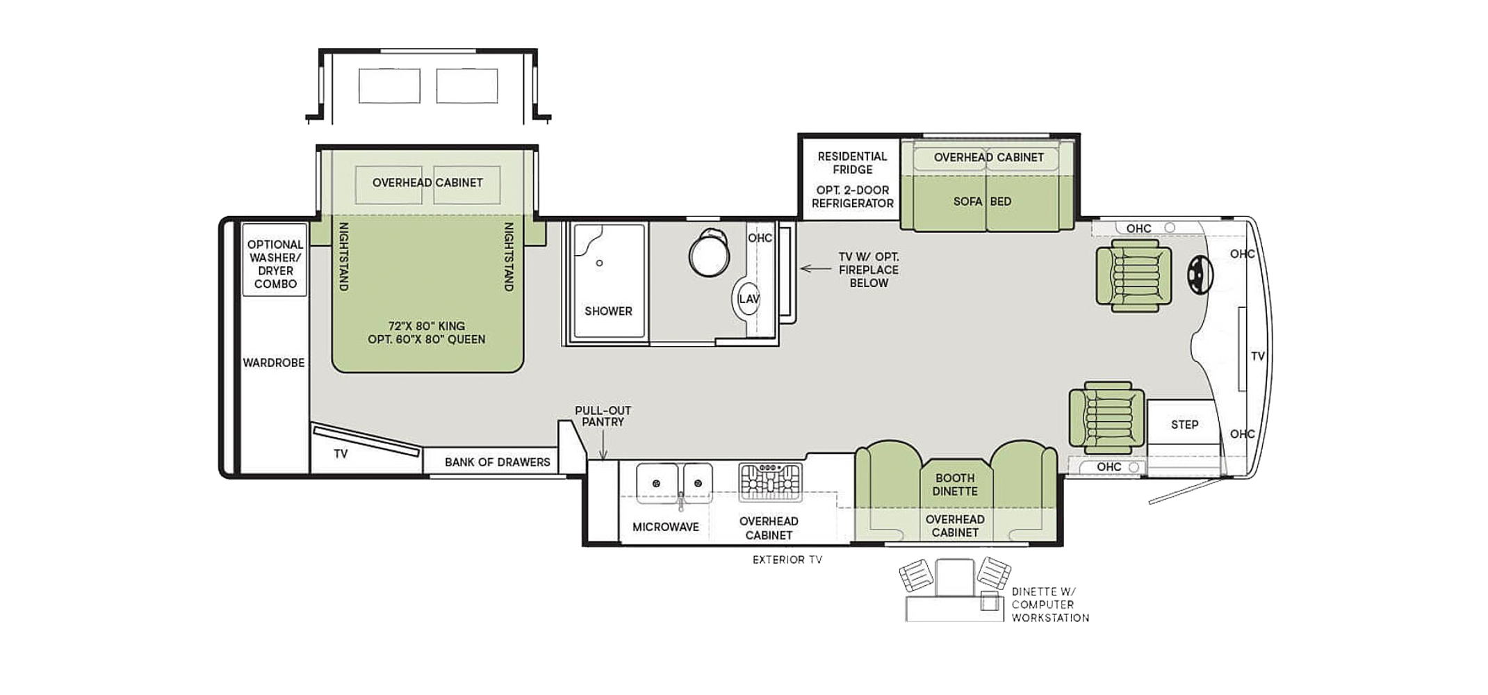 Allegro Breeze Floor Plan 33 BR