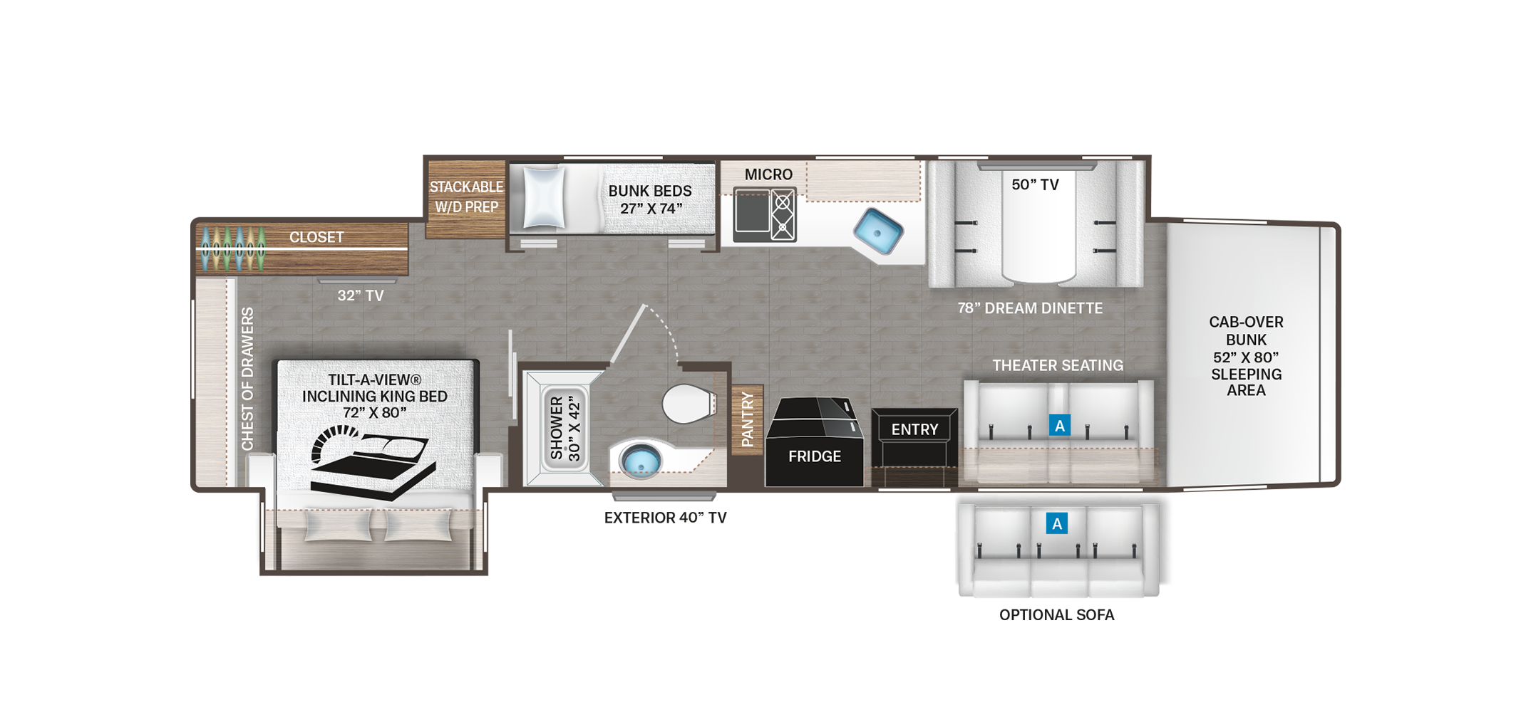 Inception 38BX Floor Plan