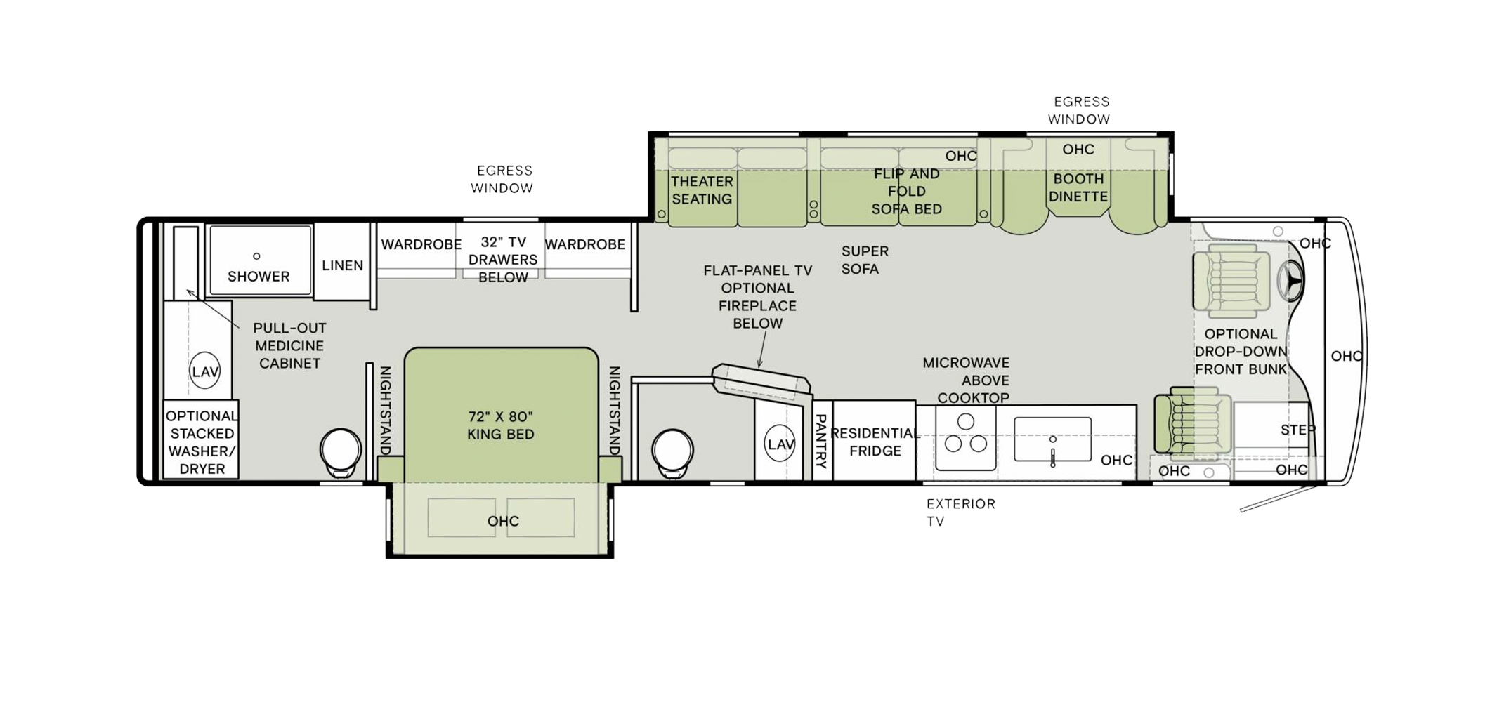 Allegro RED 340 Floor Plan 38 LL