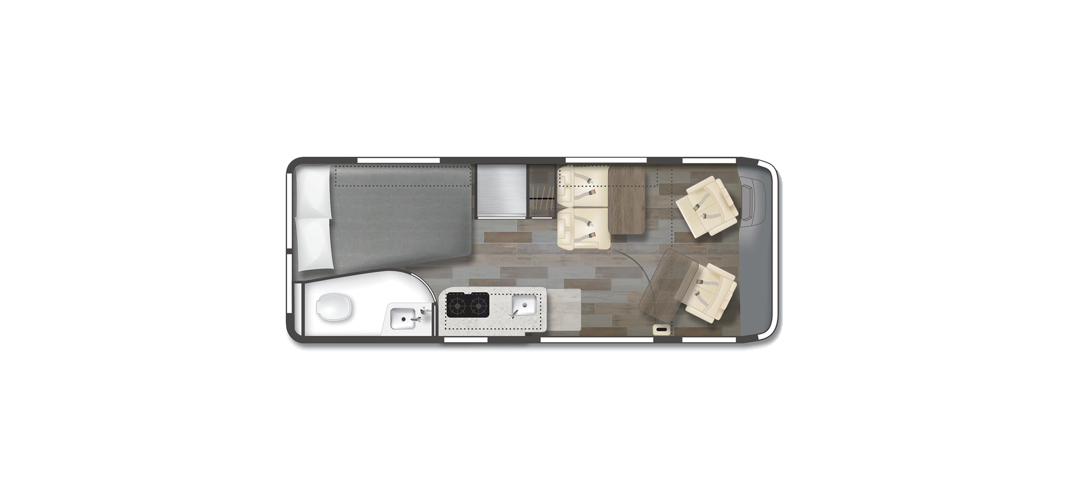 Travato G23 Floor Plan