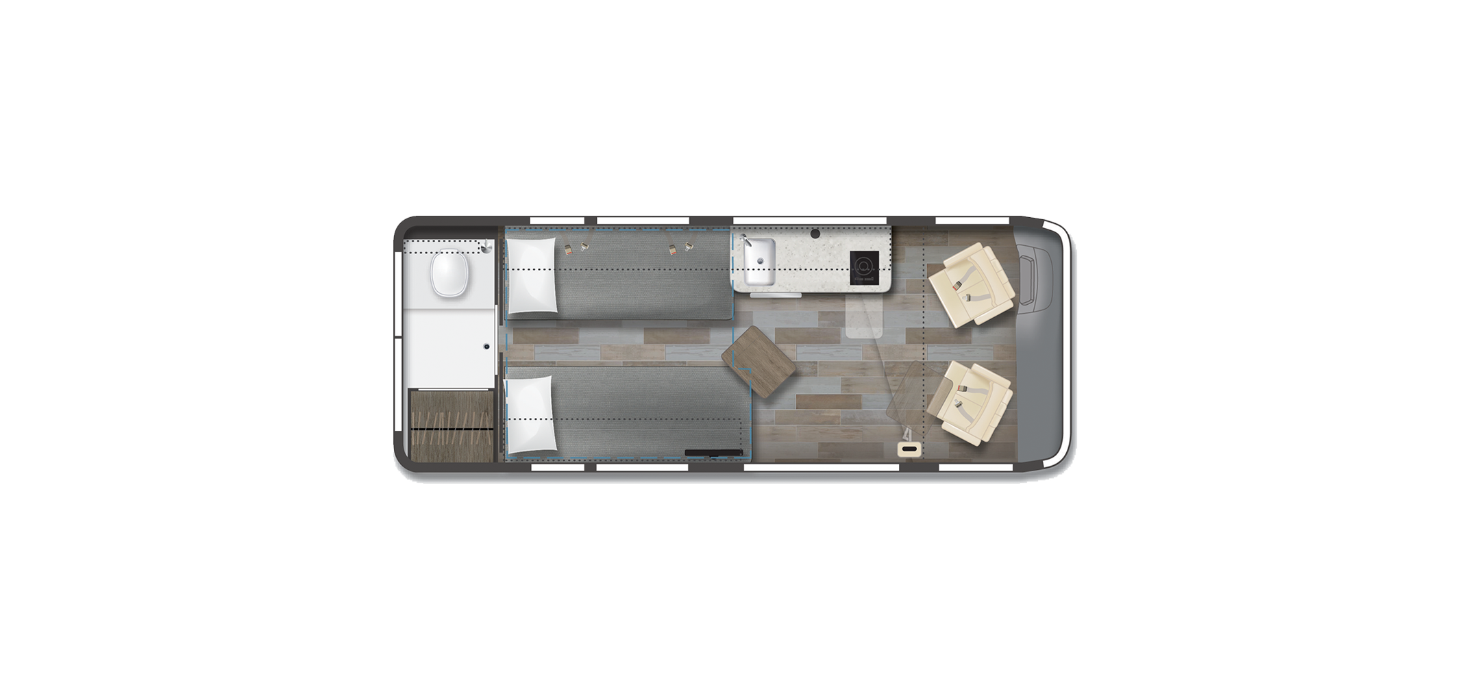 Travato KL23 Floor Plan