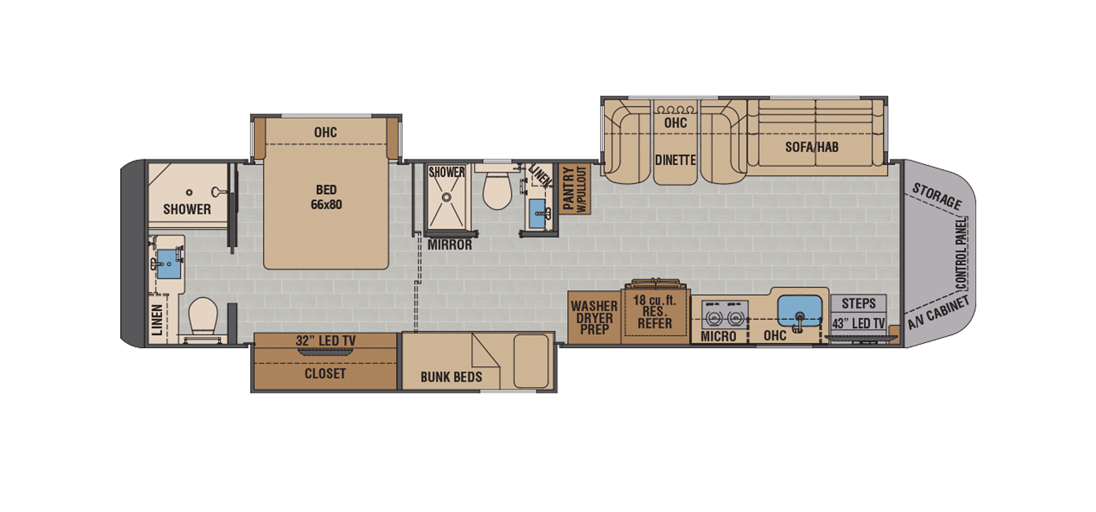 XL X45BBC Floor Plan