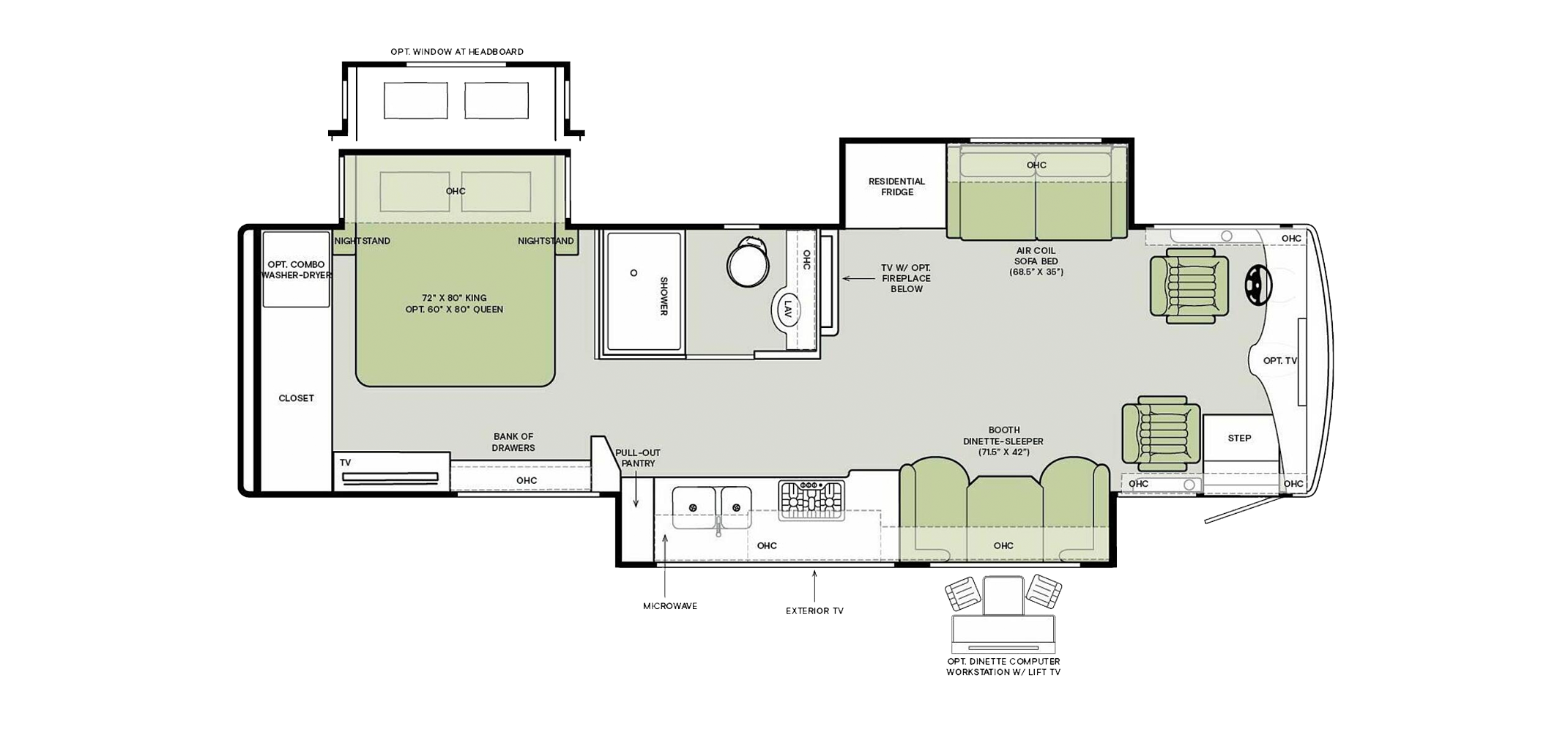 Allegro Breeze Floor Plan 33 BR