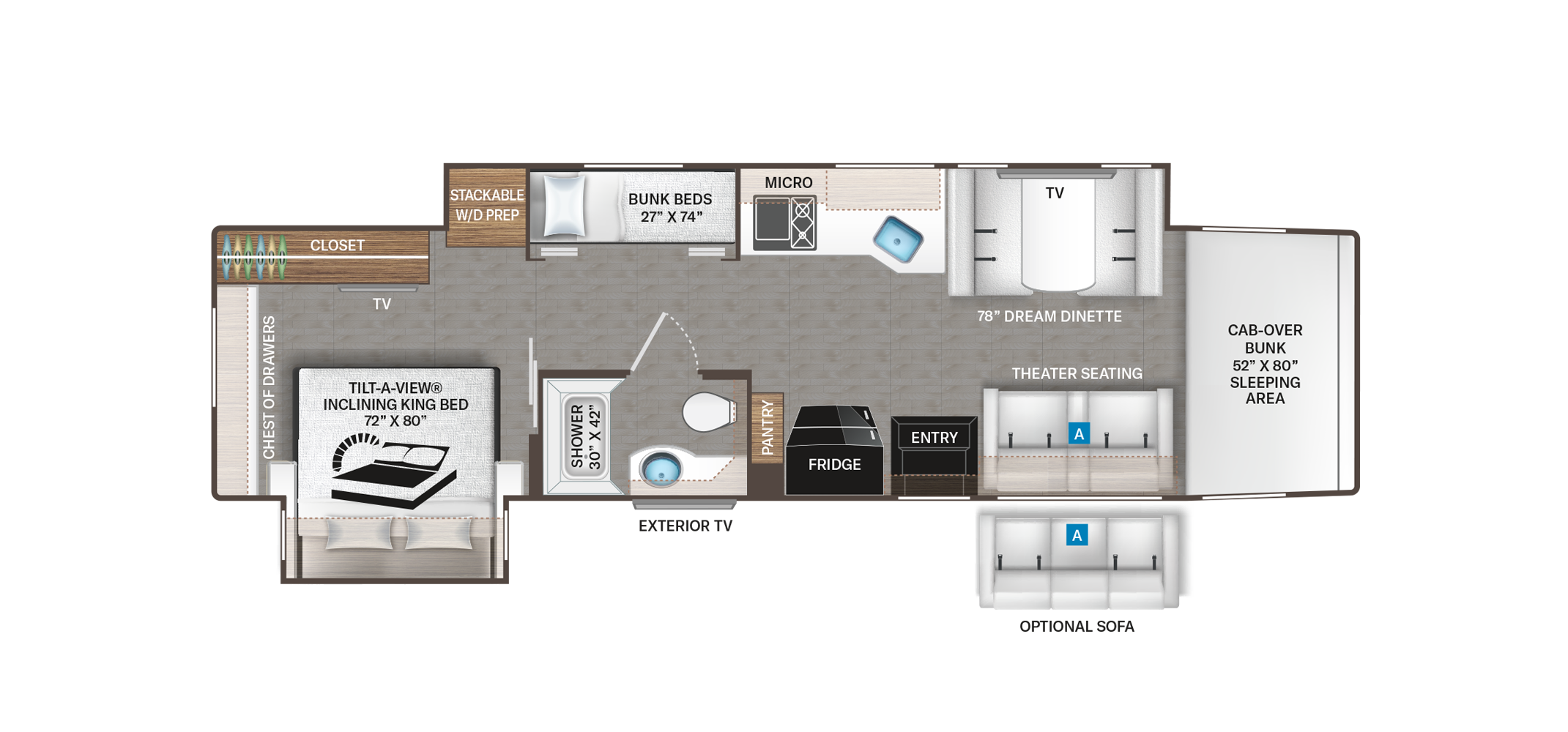 Inception 38BX Floor Plan