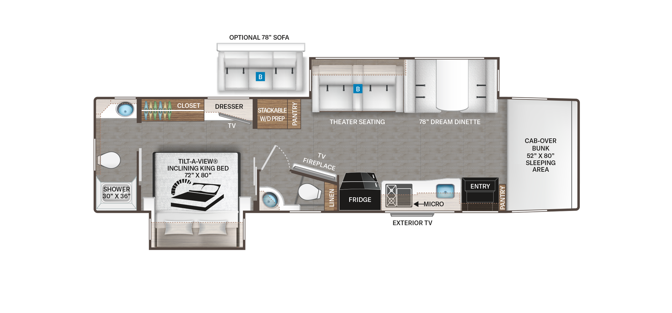 Inception 38MX Floor Plan