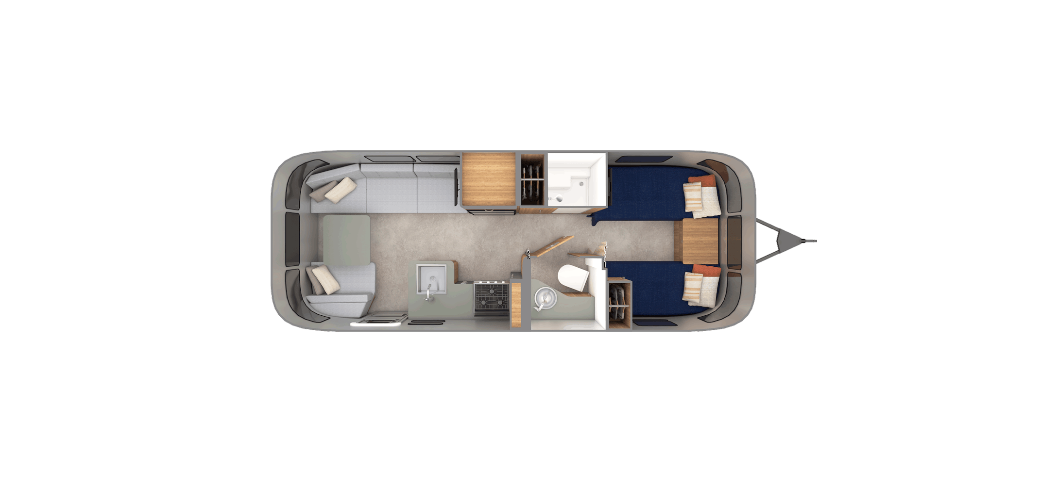 Trade Wind 25FB Twin Floor Plan