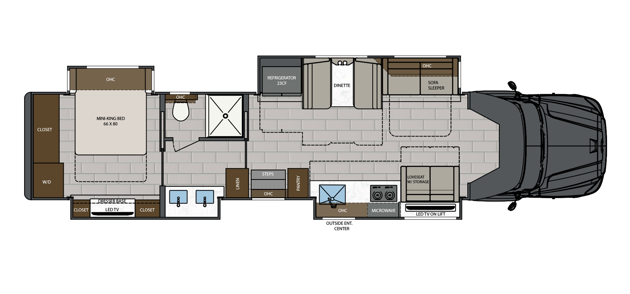XL 45QS Floor Plan