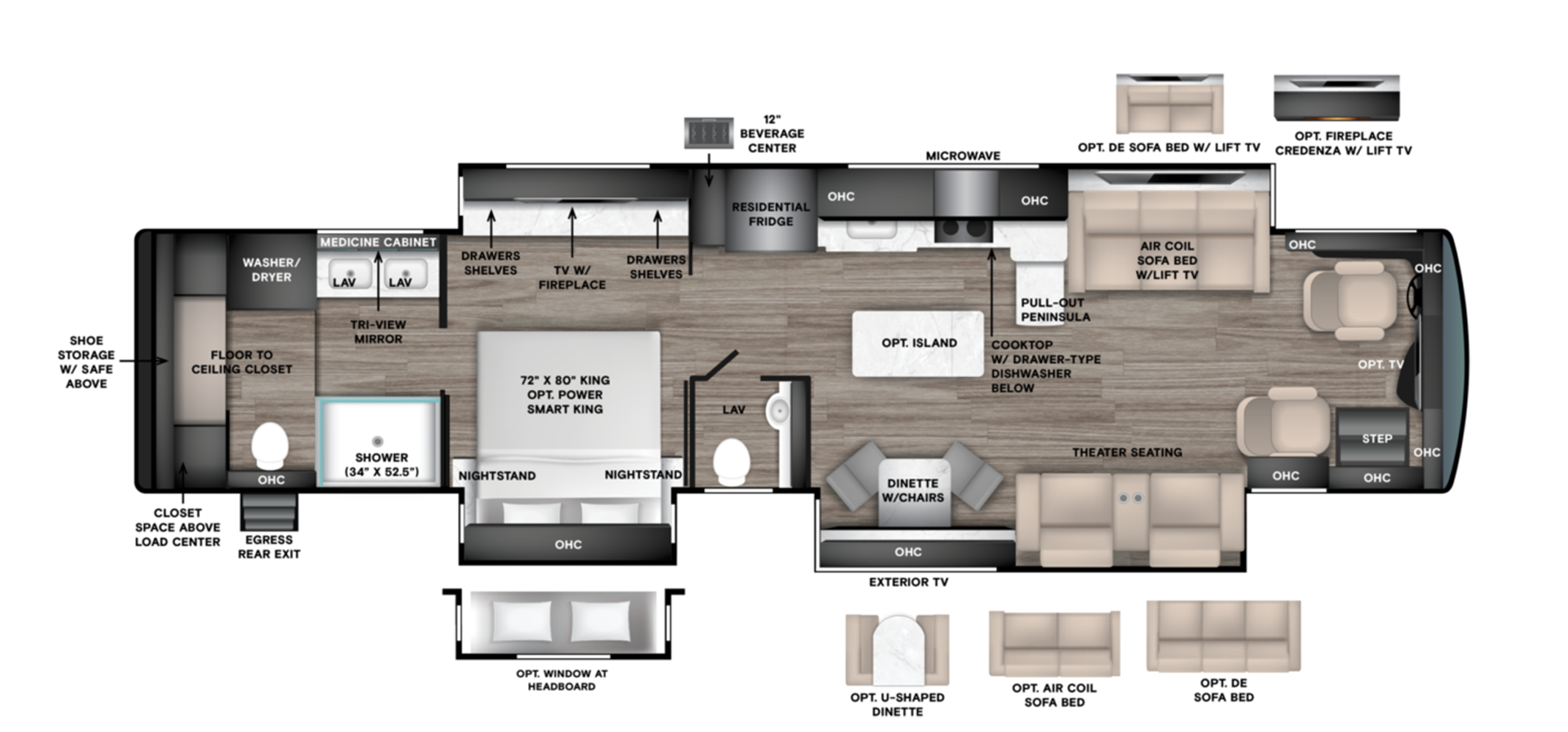 Floor Plans 27 zephyr 45FZ