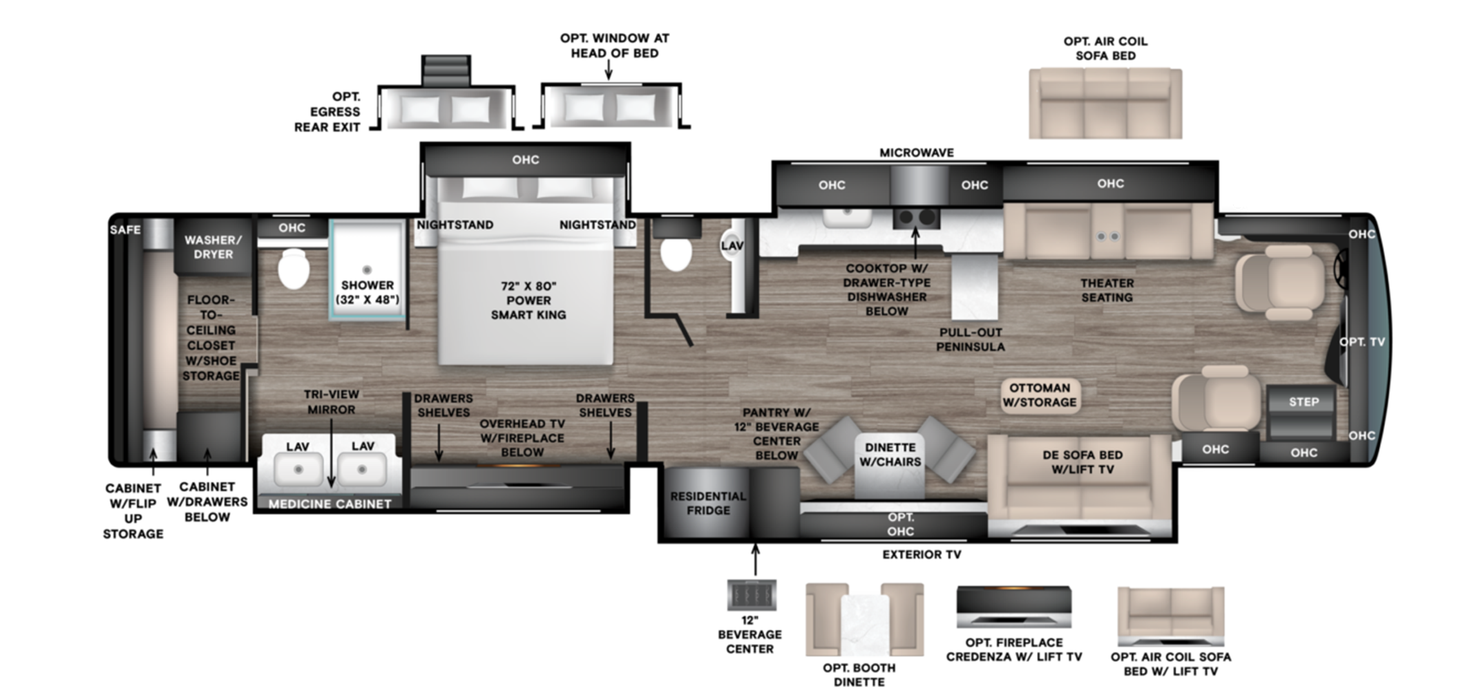 Floor Plans 27 zephyr 45PZ