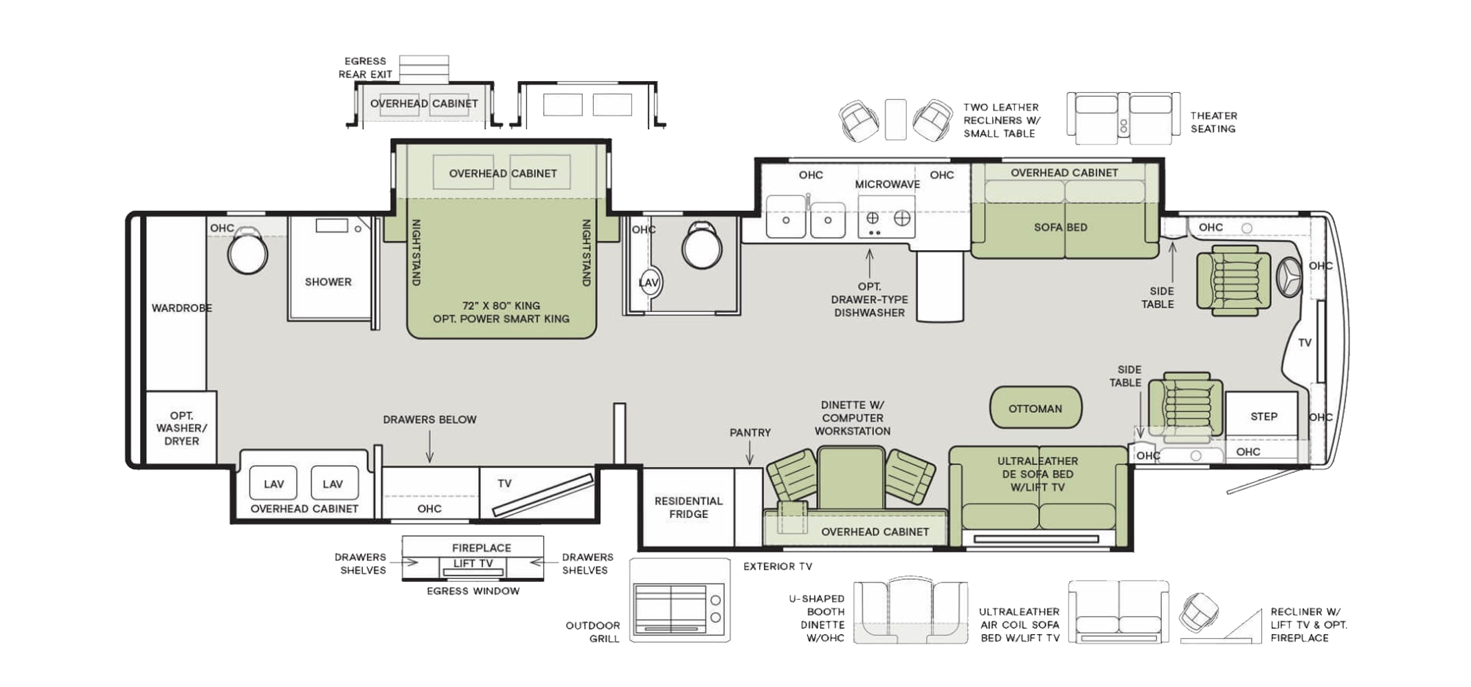 Allegro Bus 40 IP Floor Plan