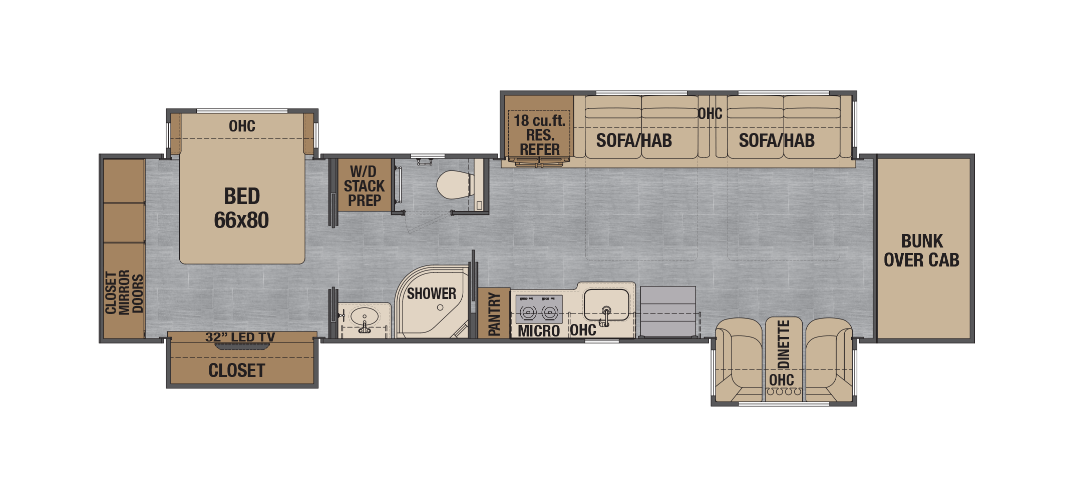 Classic 45CMB Floor Plan