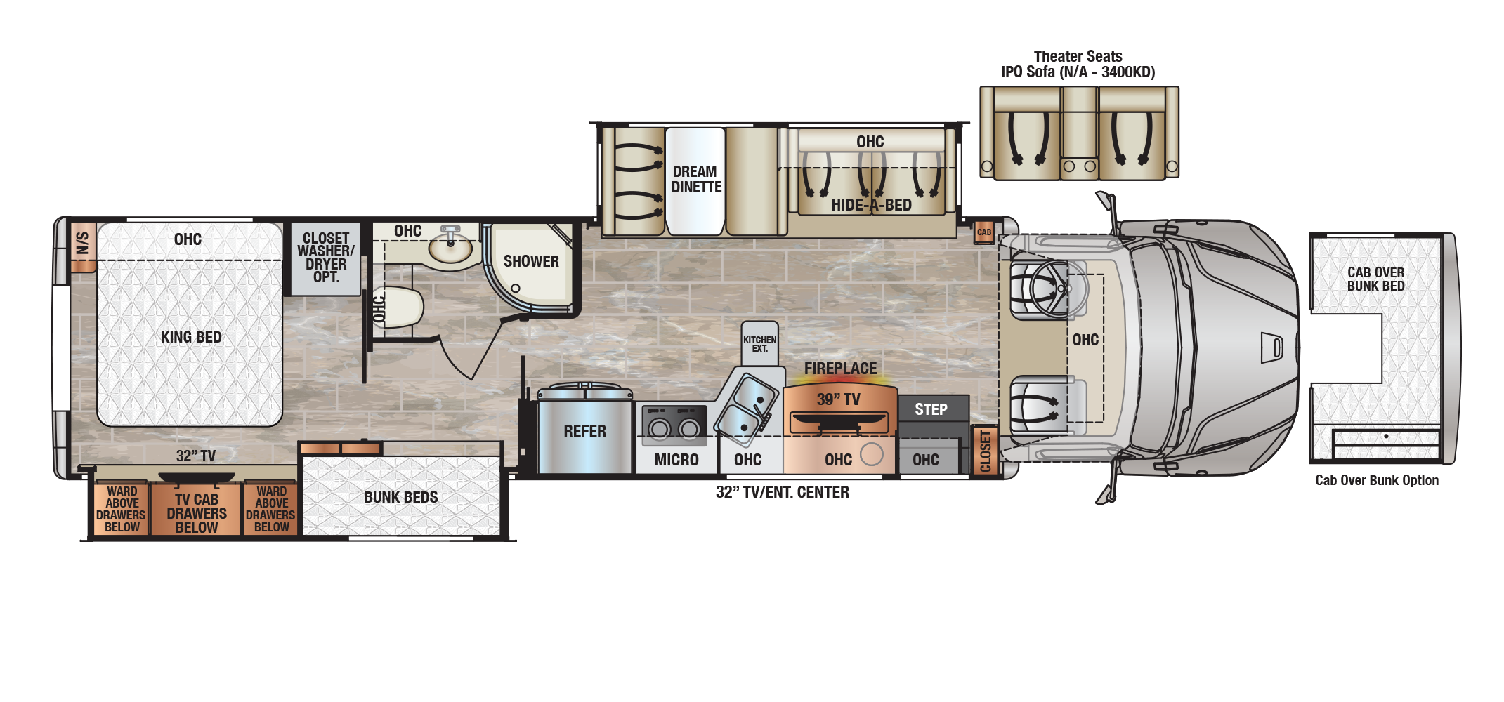 Dynaquest XL 3700BD Floor Plan