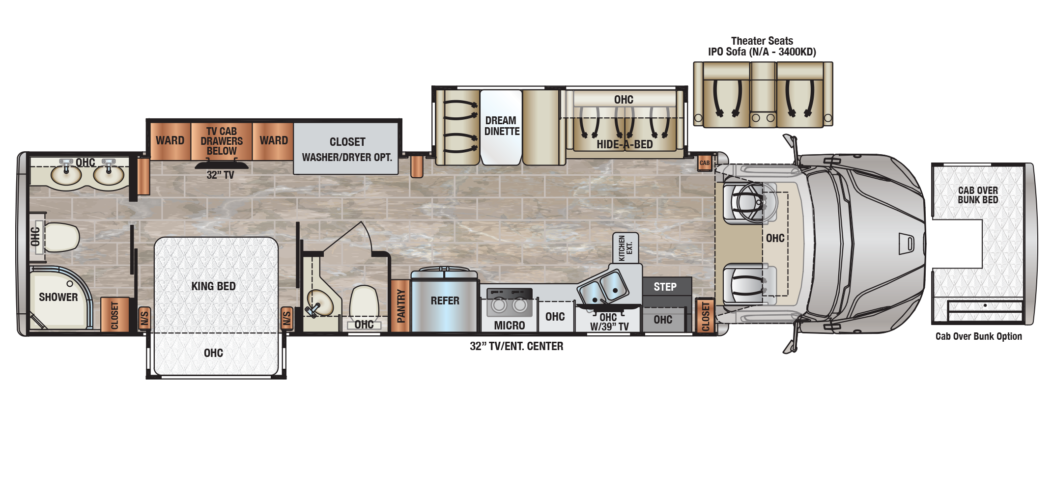 Dynaquest XL 37RB Floor Plan