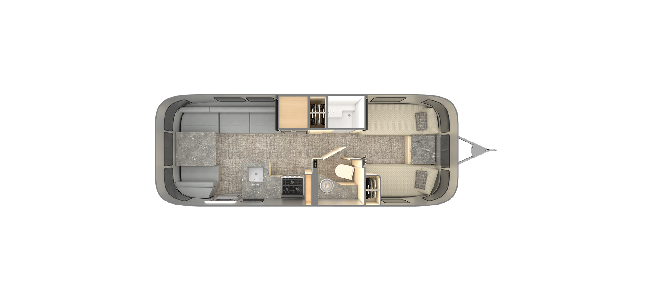 Flying Cloud 25FB Twin Floor Plan