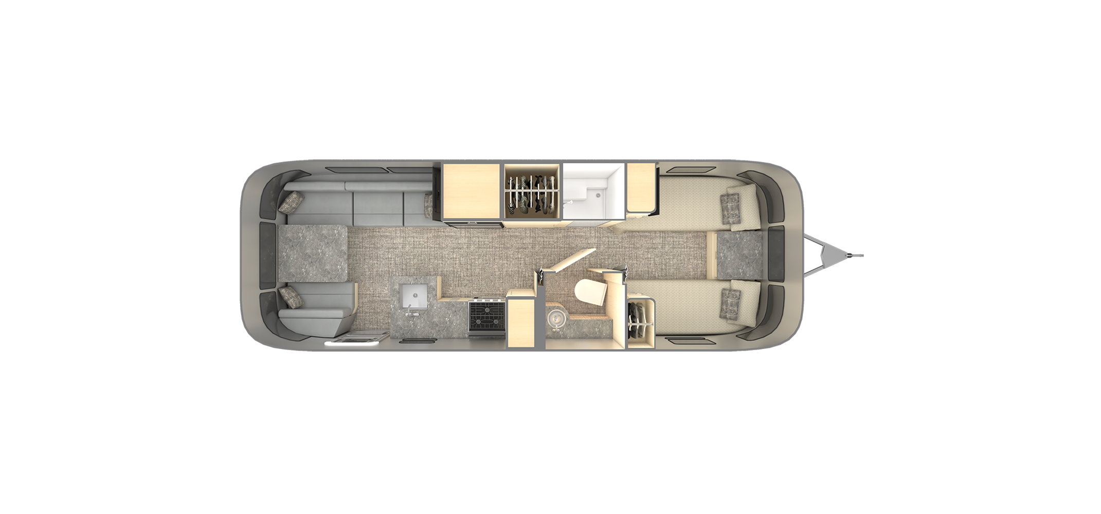 Flying Cloud 27FB Twin Floor Plan