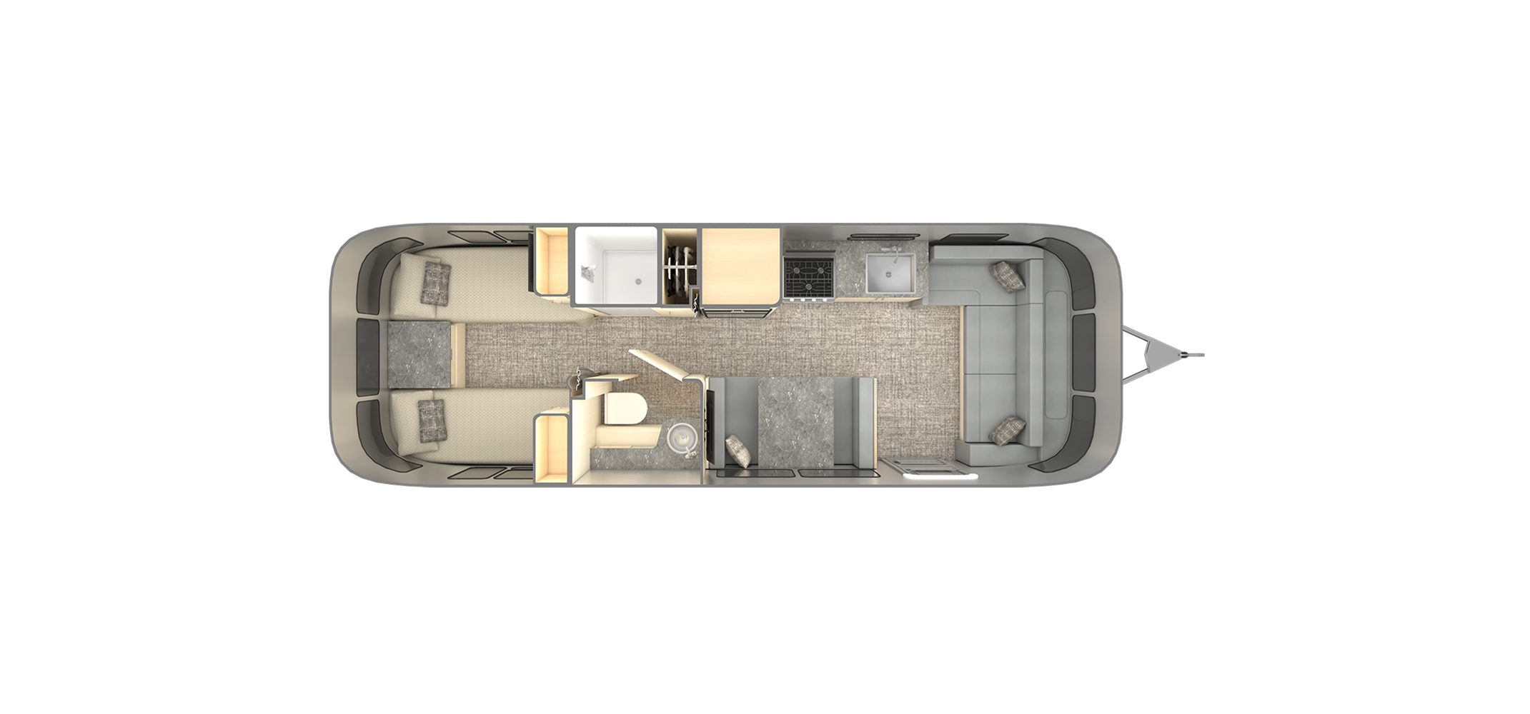 Flying Cloud 28RB Twin Floor Plan