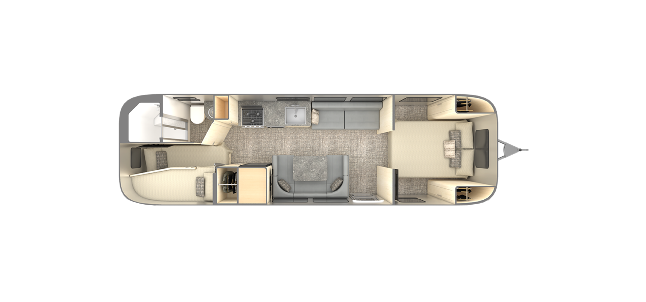 Flying Cloud 30FB Bunk Floor Plan