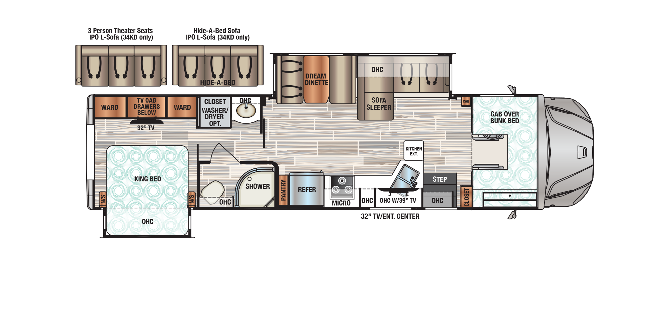 Force HD 34KD Floor Plan