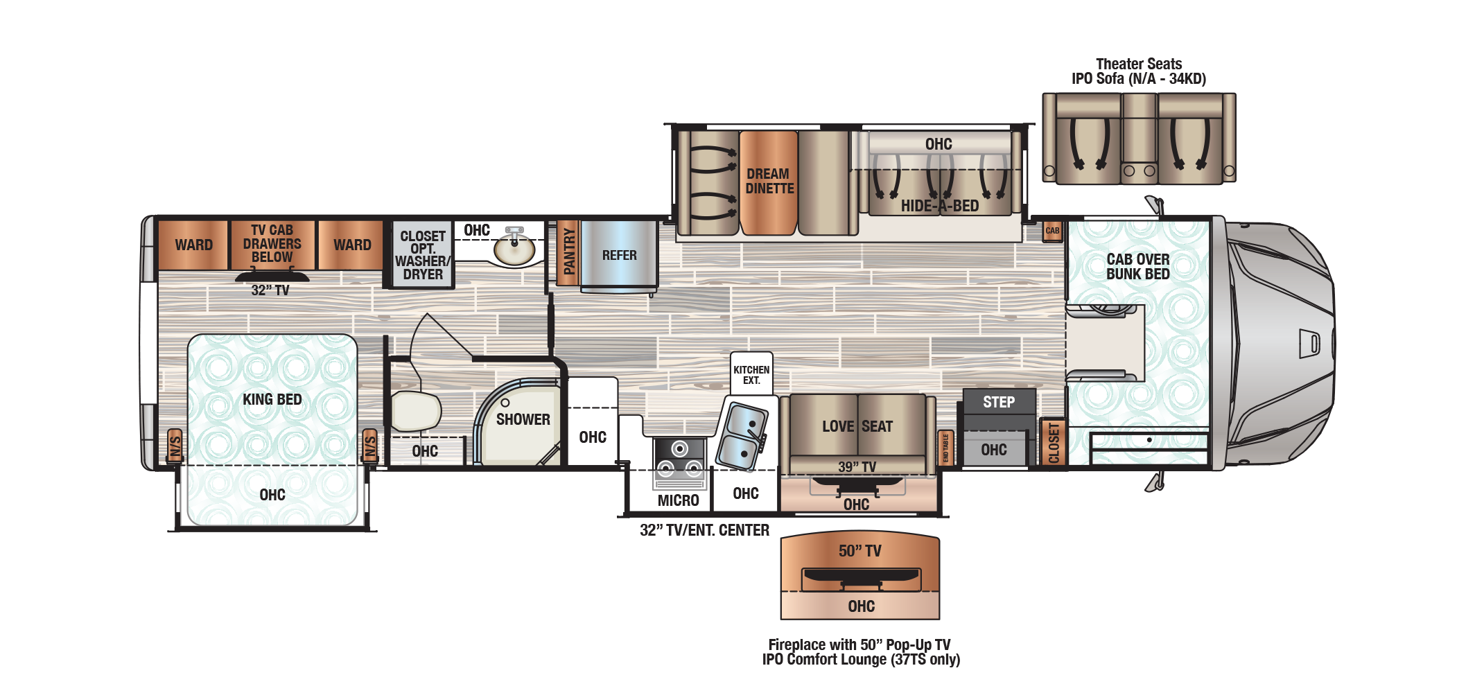 Force HD 37TS Floor Plan