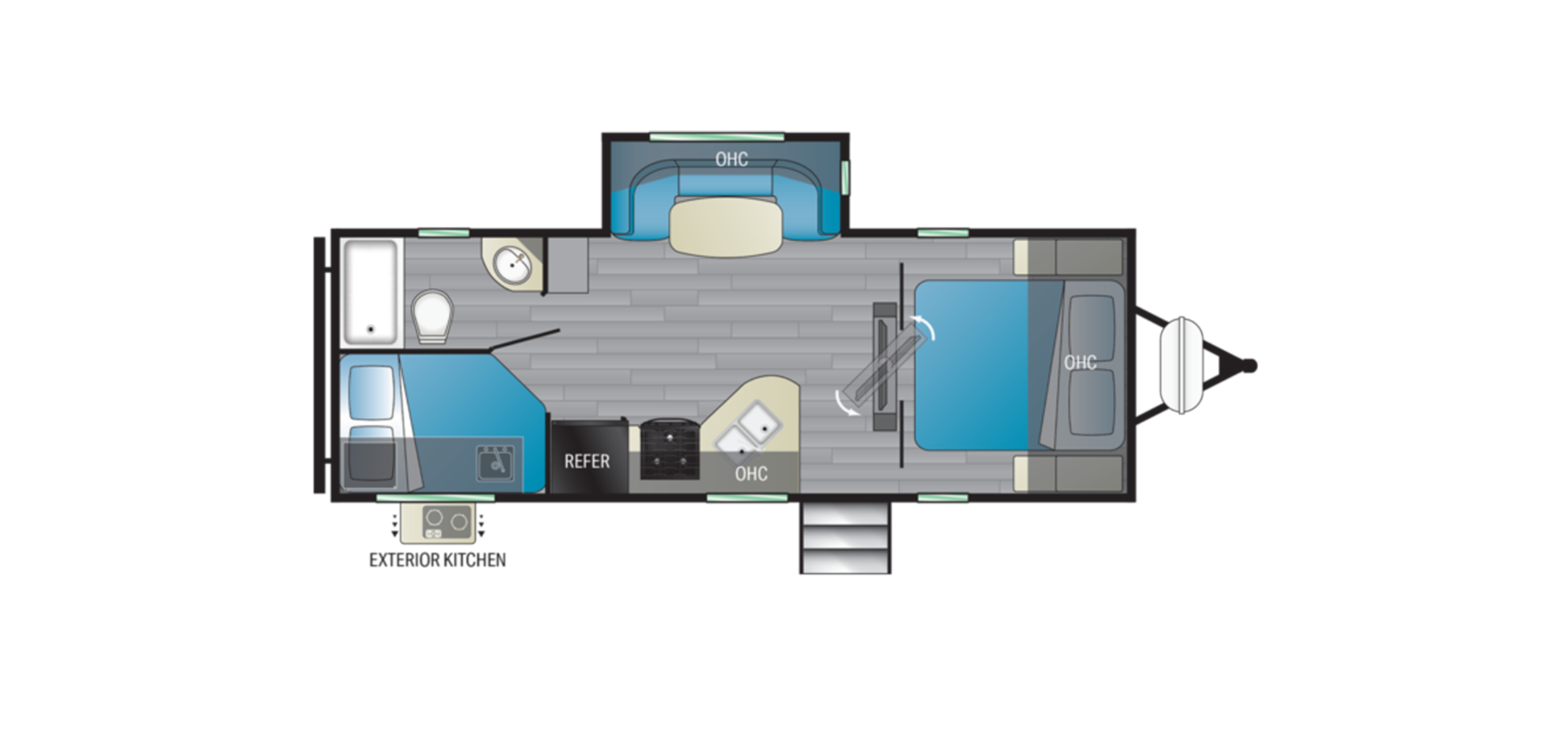 North Trail 24BHS Floor Plan