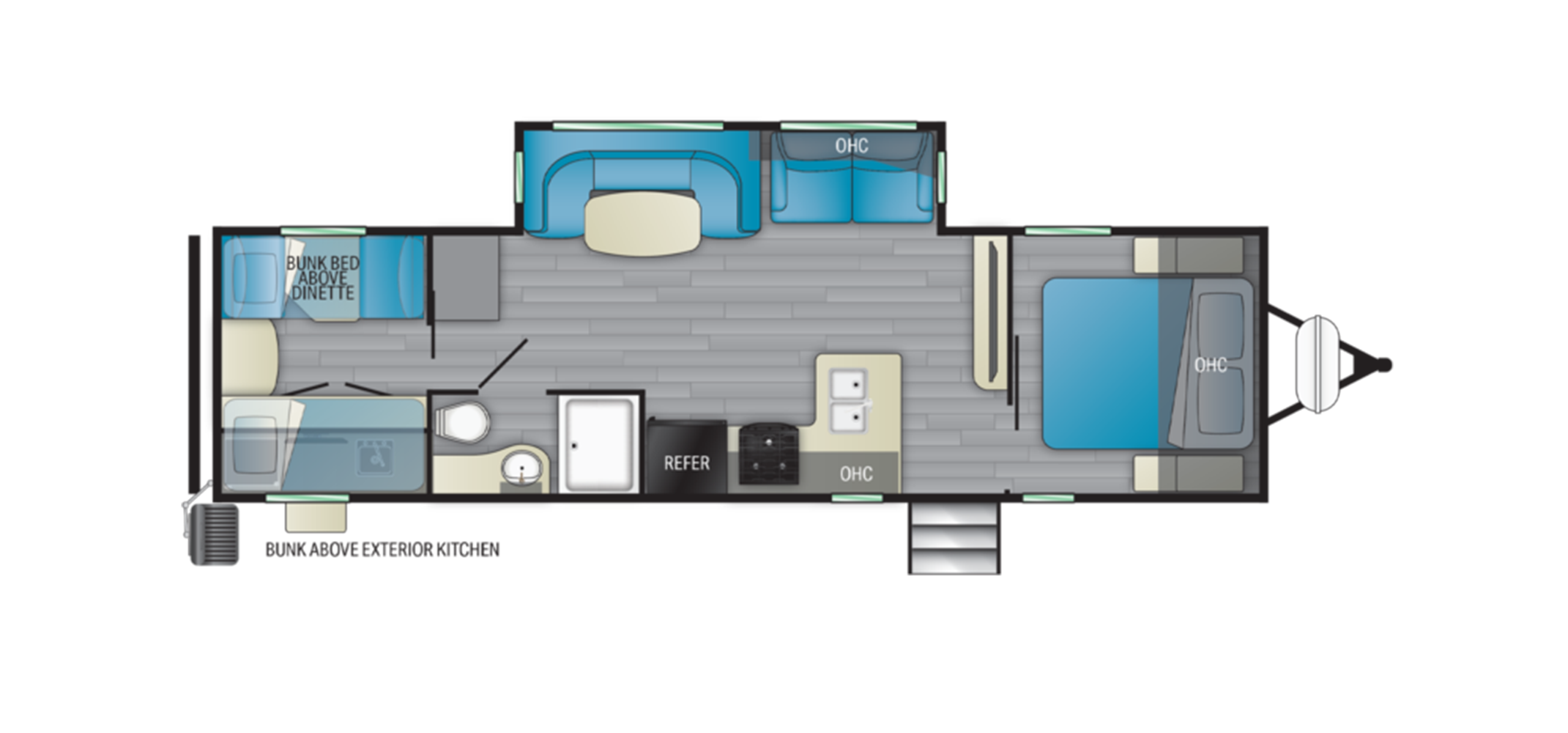 North Trail 31QUBH Floor Plan