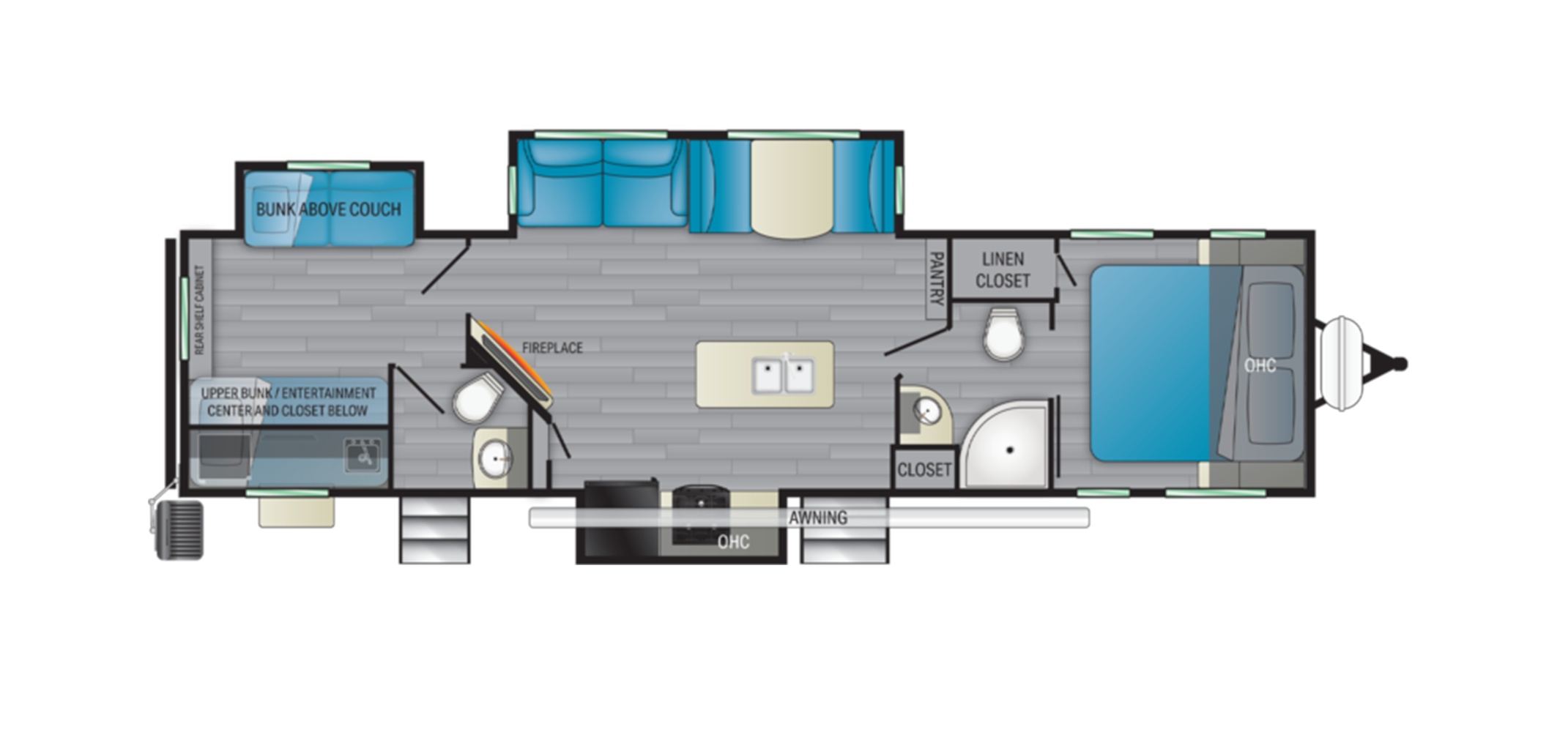 North Trail 33BHDS Floor Plan