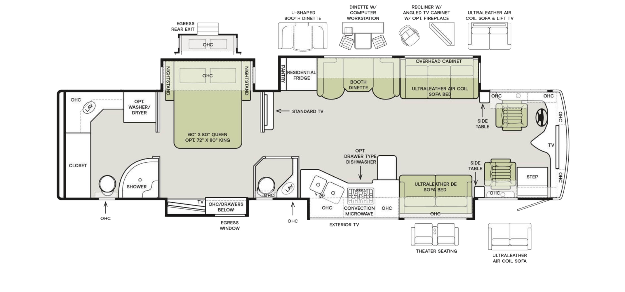 Phaeton 40 QBH Floor Plan