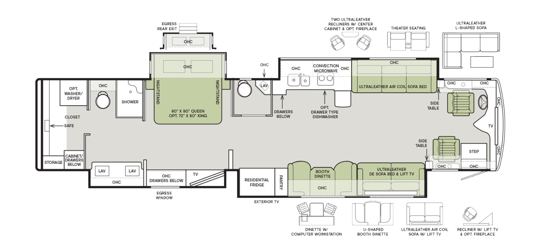 Phaeton 44 OH Floor Plan