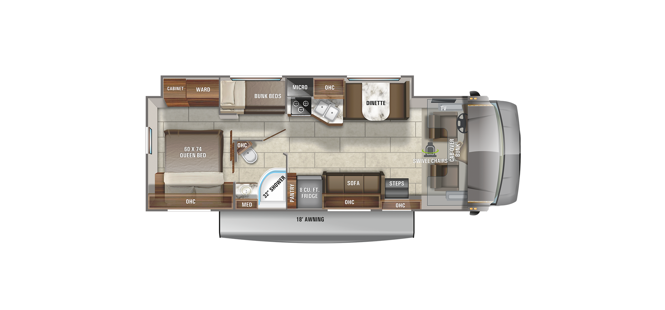 Redhawk 31F Floor Plan