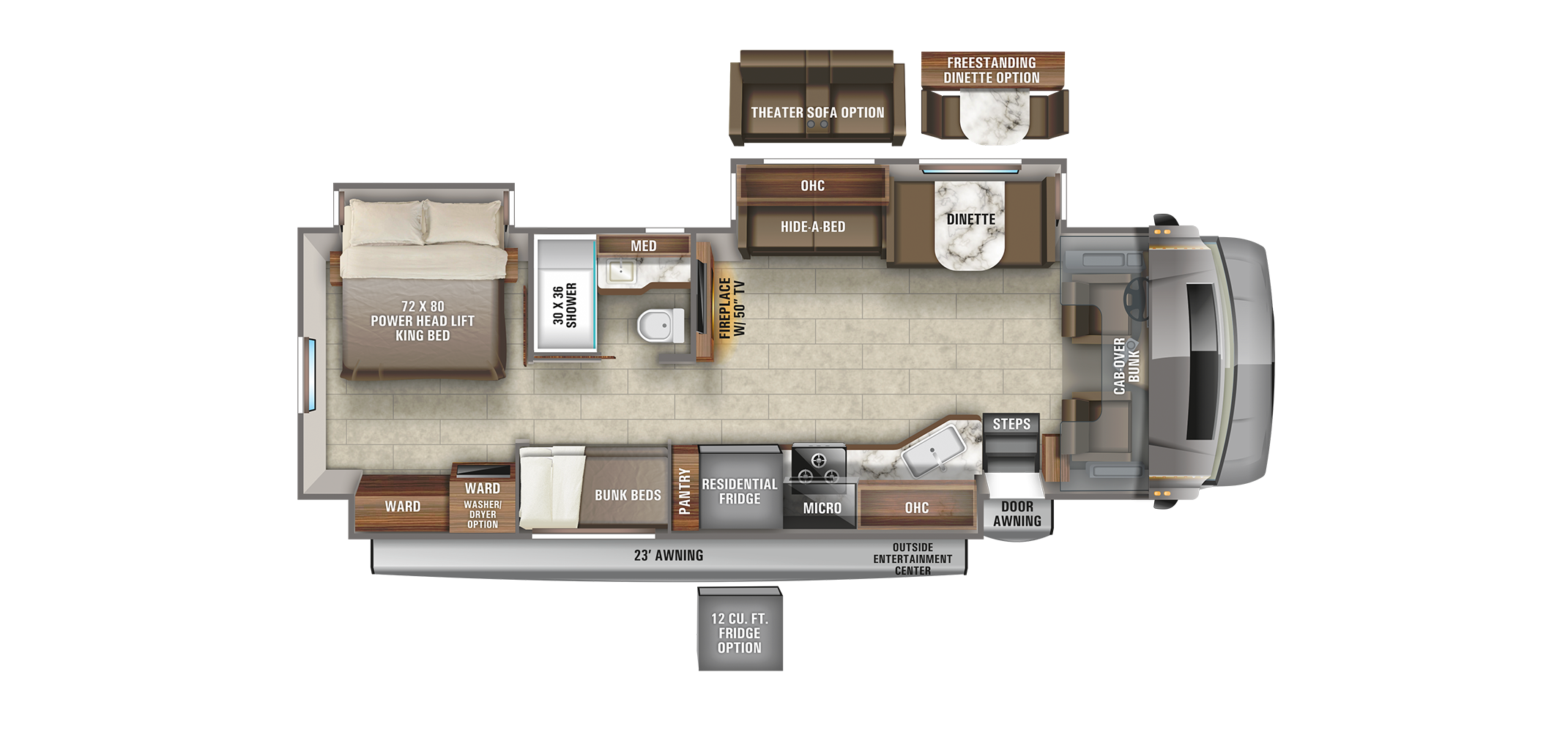 Seneca Prestige 37L Floor Plan