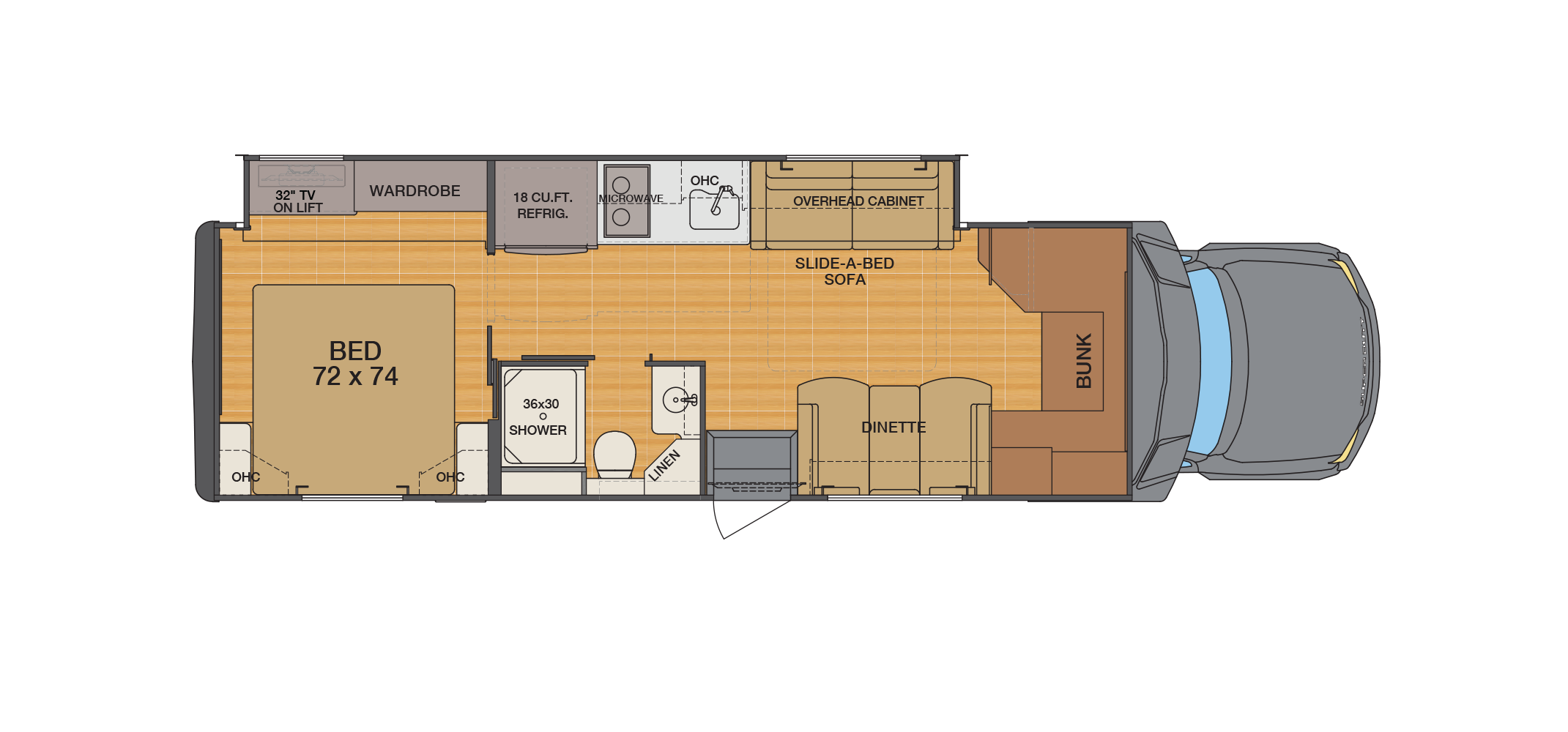 Veracruz 35FWS Floor Plan