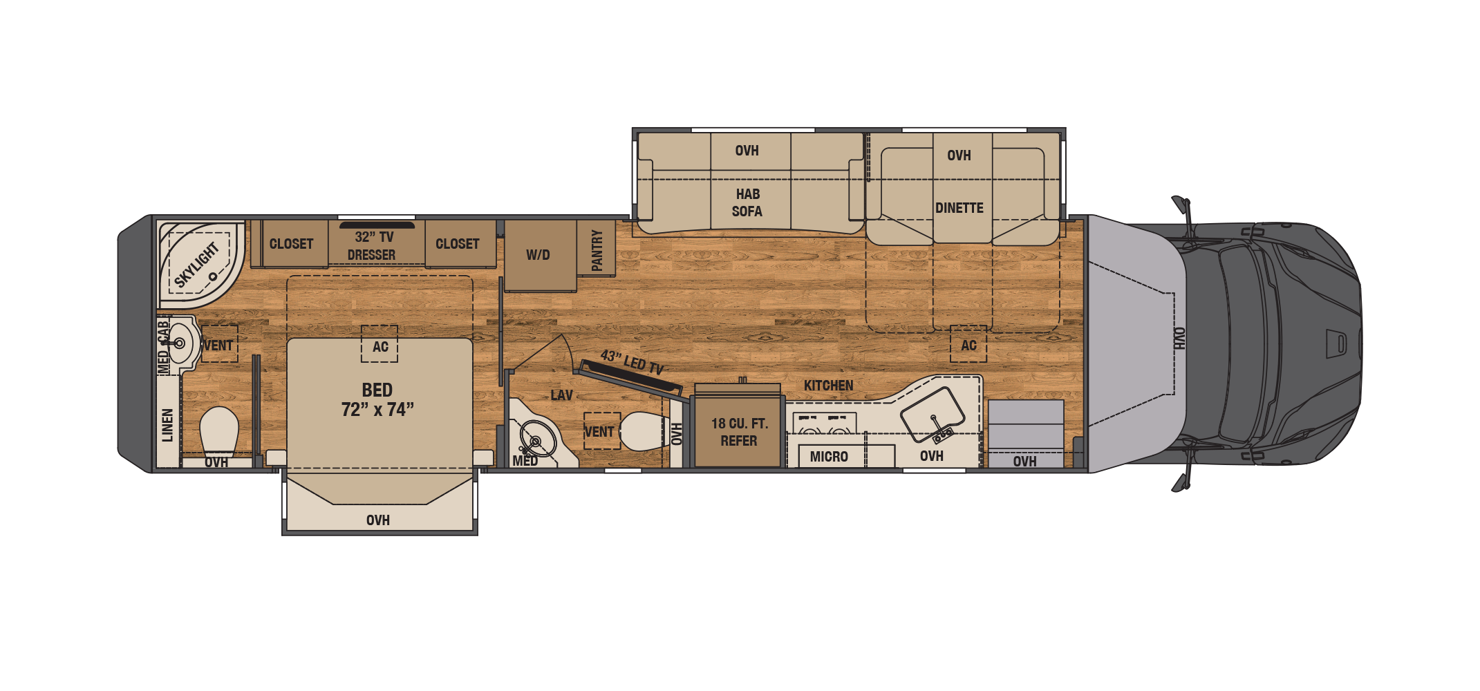 Verona 40VRB Floor Plan