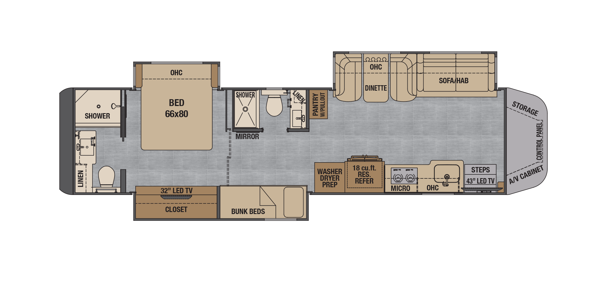 XL X45BBC Floor Plan
