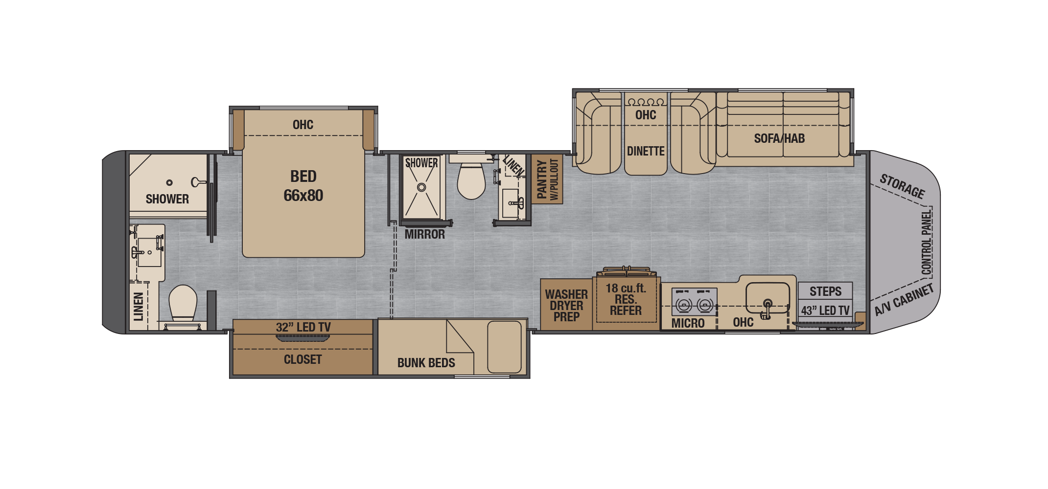 XL X45BBC Floor Plan