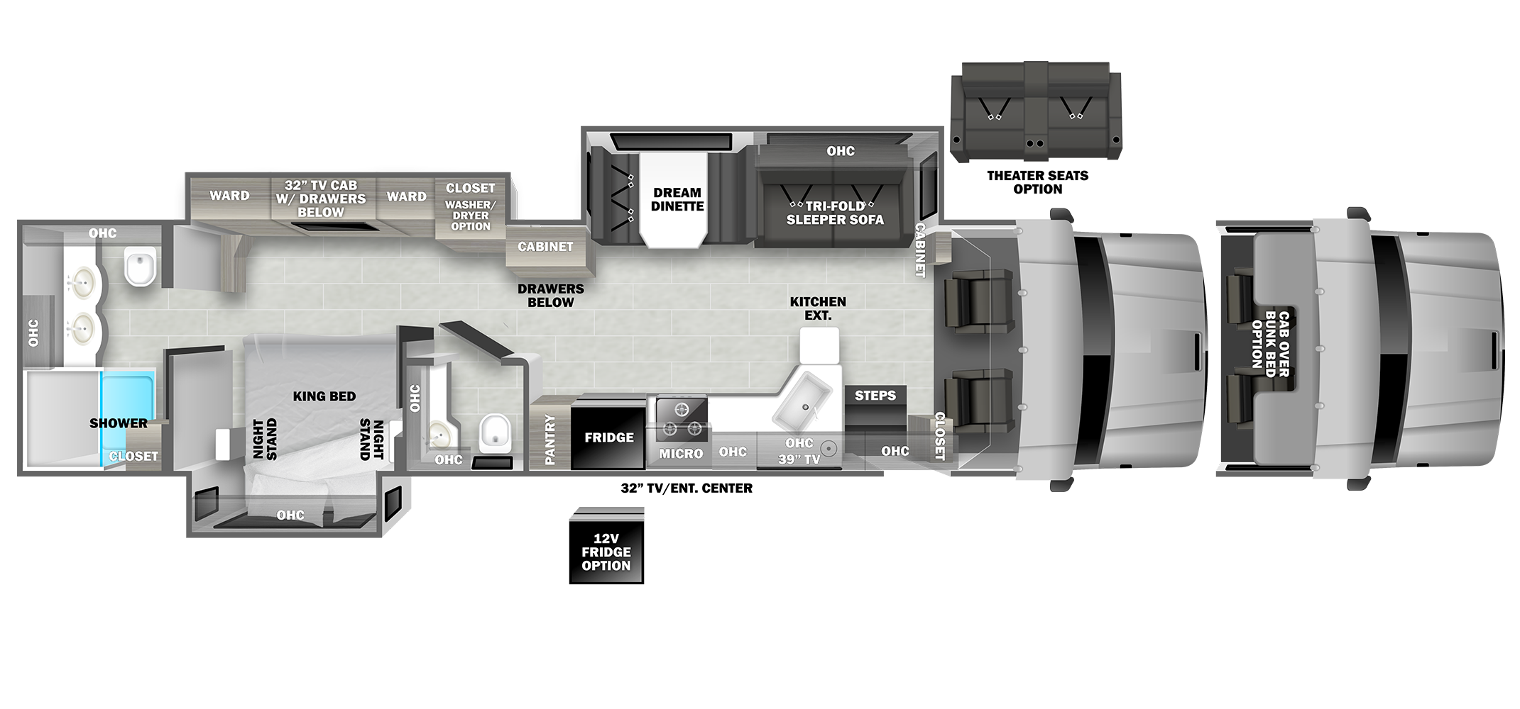 DX3 37RB Floor Plan
