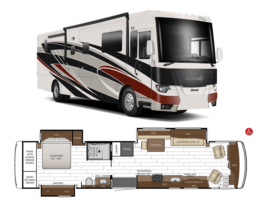 2027 Newmar Northern Star 4011 Wheelchair-Accessible Motorhome