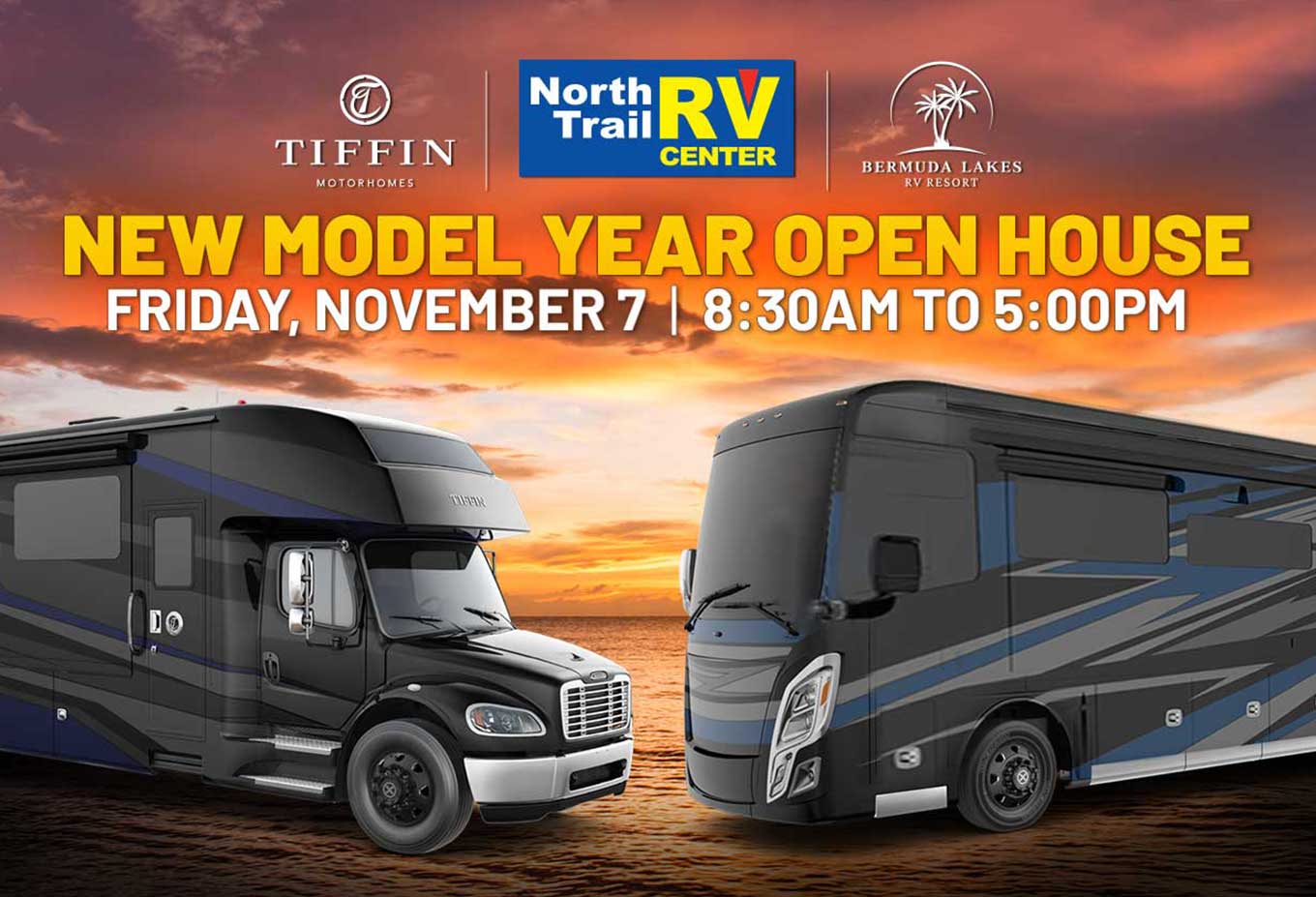 New Model Year Open House Friday, November 7 - 8:30AM to 5:00PM